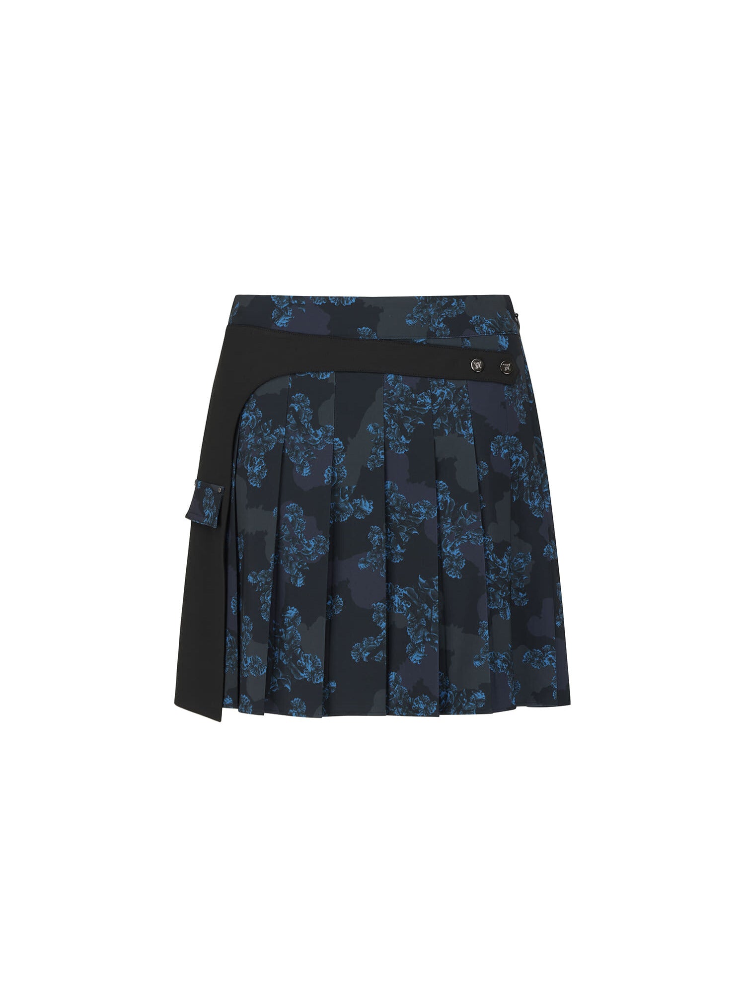 WOMEN FA FLOWER PATTERN PLEATED SKIRT