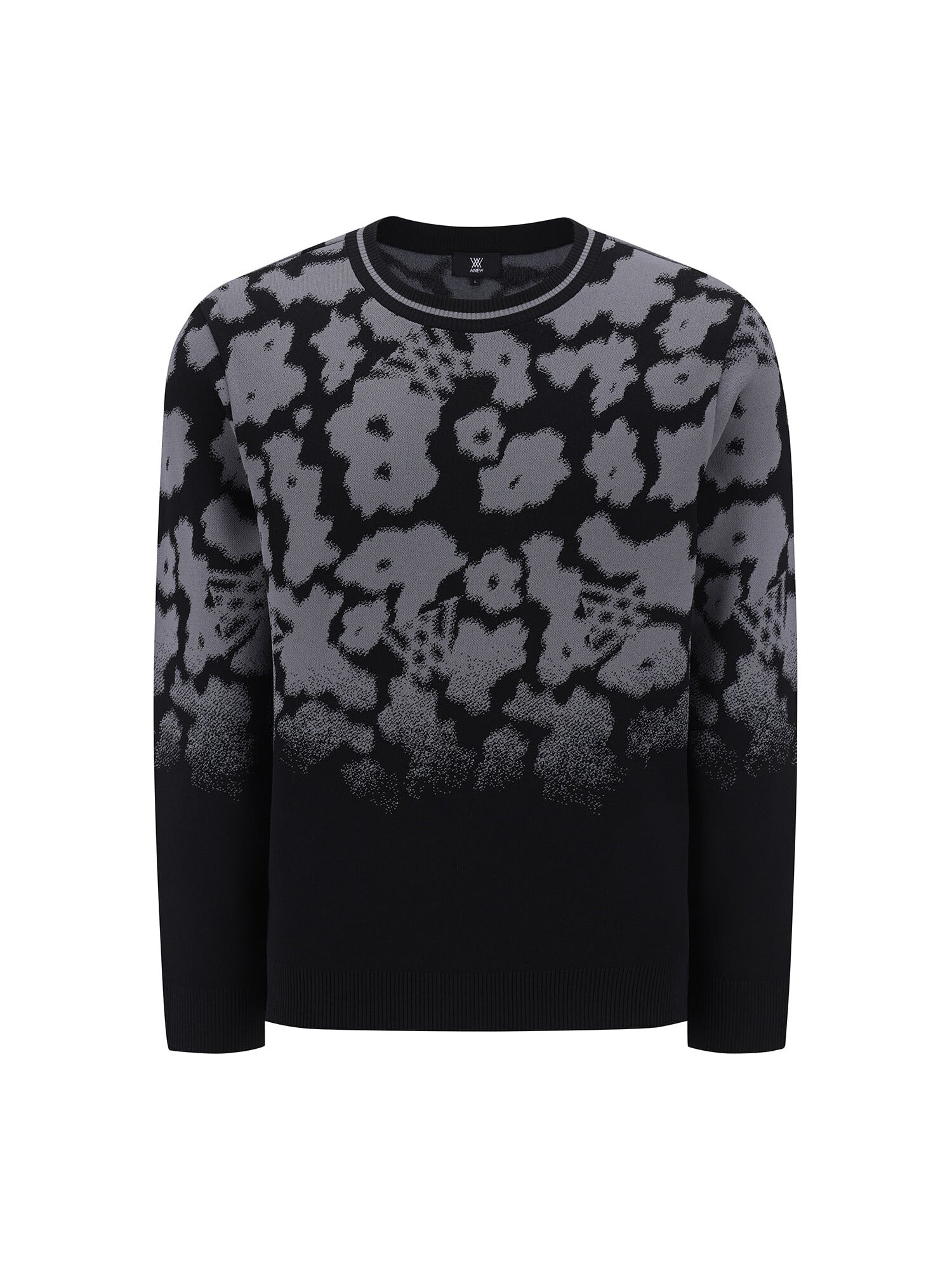 【美品】ANEW FLOWER PATTERN SWEATER/XL MEN FA FLOWER PATTERN SWEATER