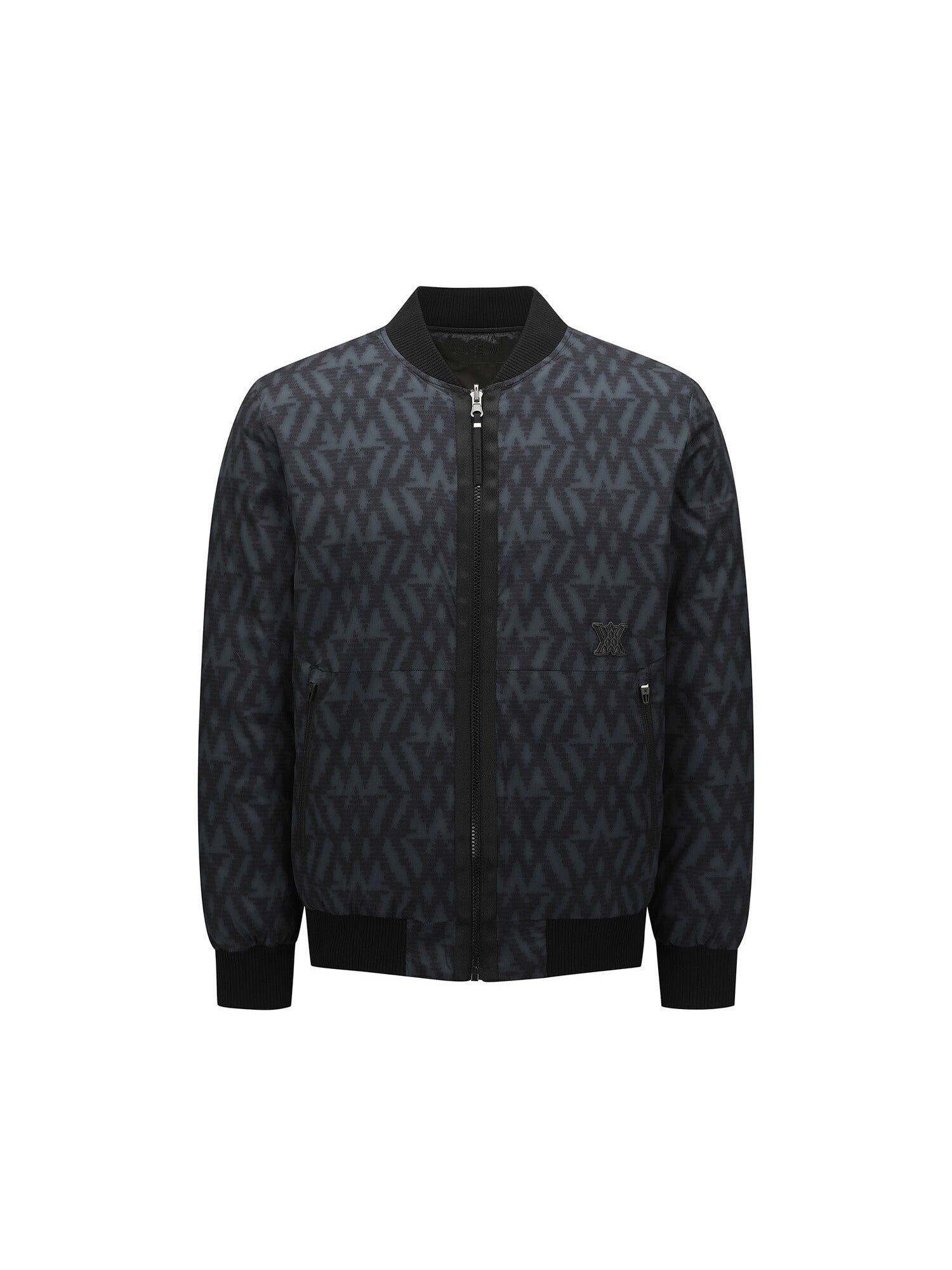 MEN WI LOGO PATTERN REVERSIBLE DOWN JACKET