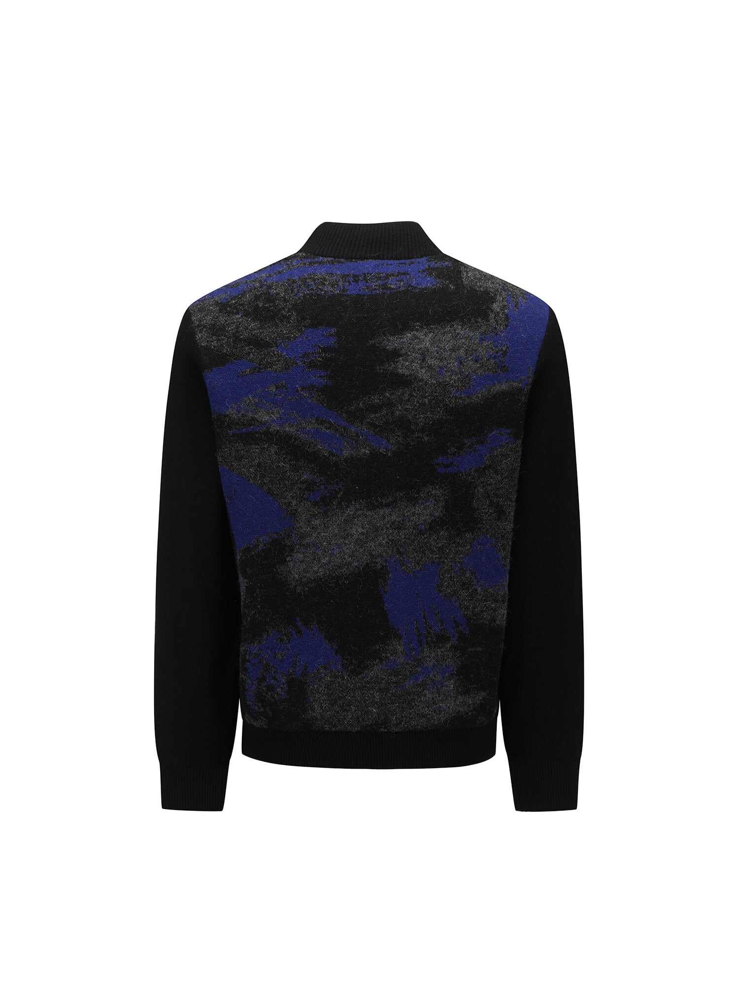 MEN WI BRUSHSTROKE WINDPROOF KNIT CARDIGAN