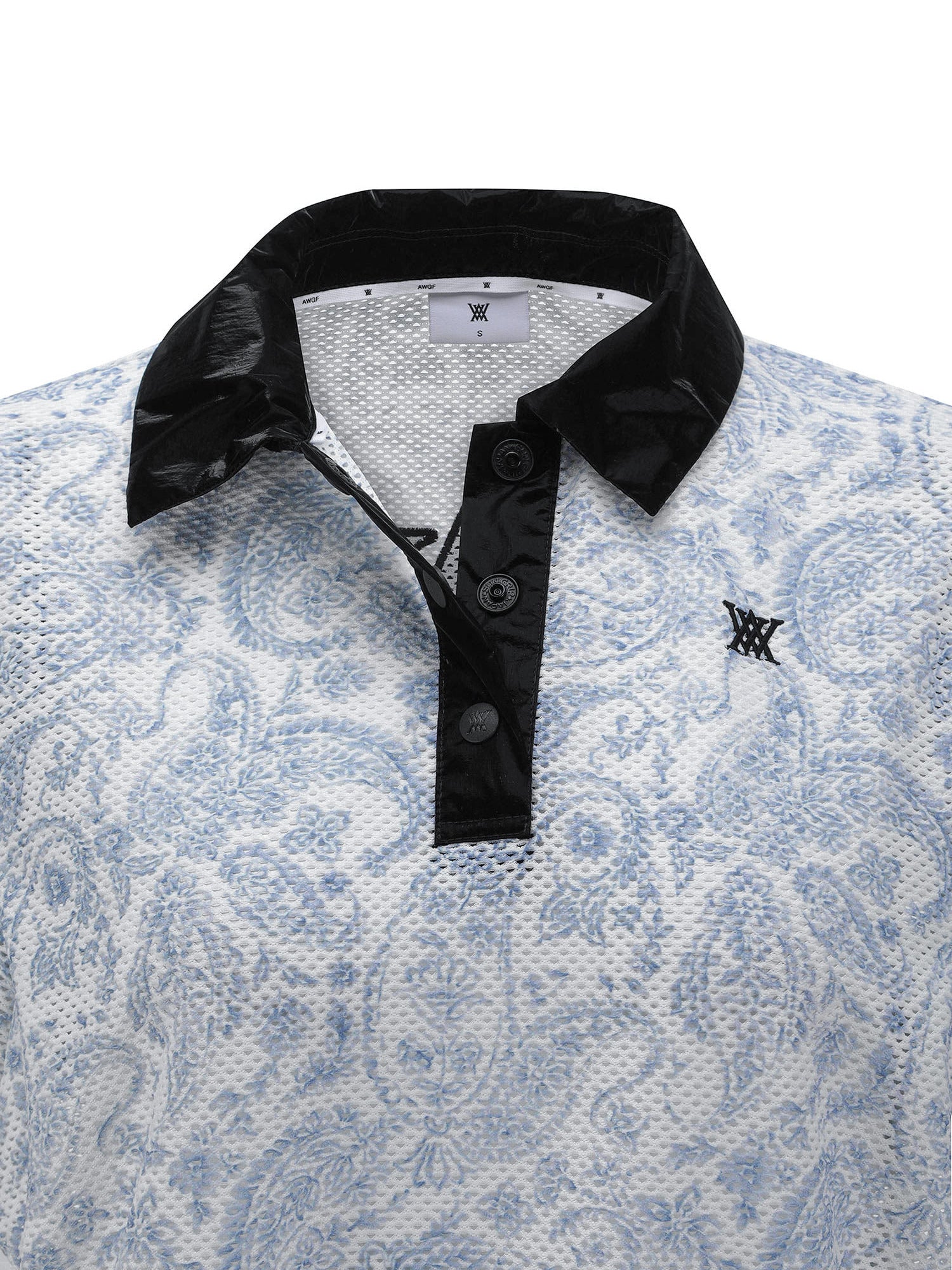 WOMEN PAISLEY MESH T-SHIRT