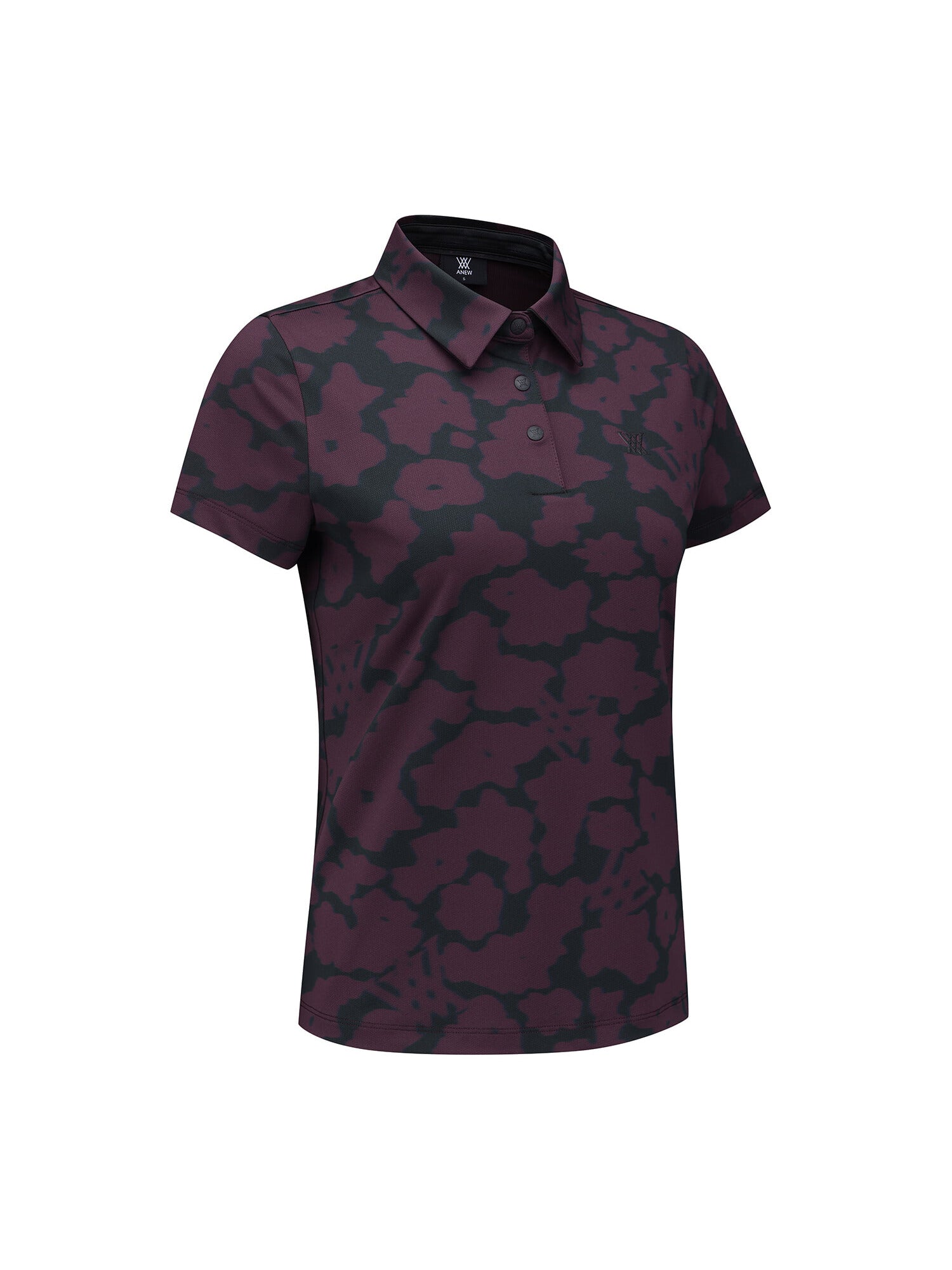 WOMEN FA FLOWER PATTERN SHORT T-SHIRT