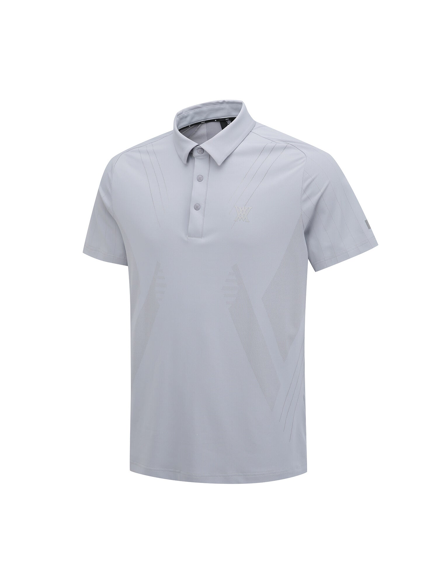 MEN SM BLACK FINISH JACQUARD SHORT T-SHIRT