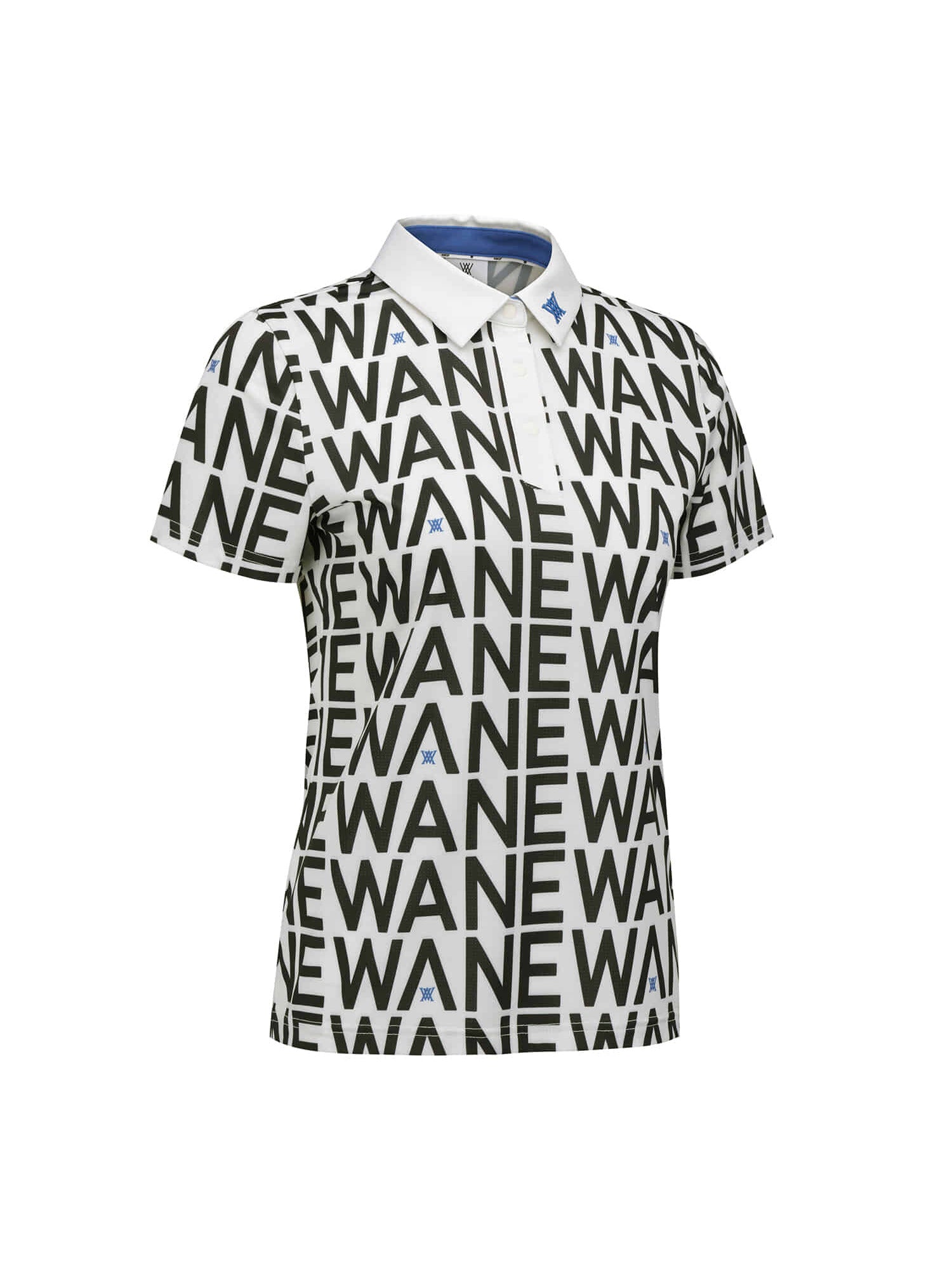 WOMEN SM LOGO PATTERN SHORT T-SHIRT