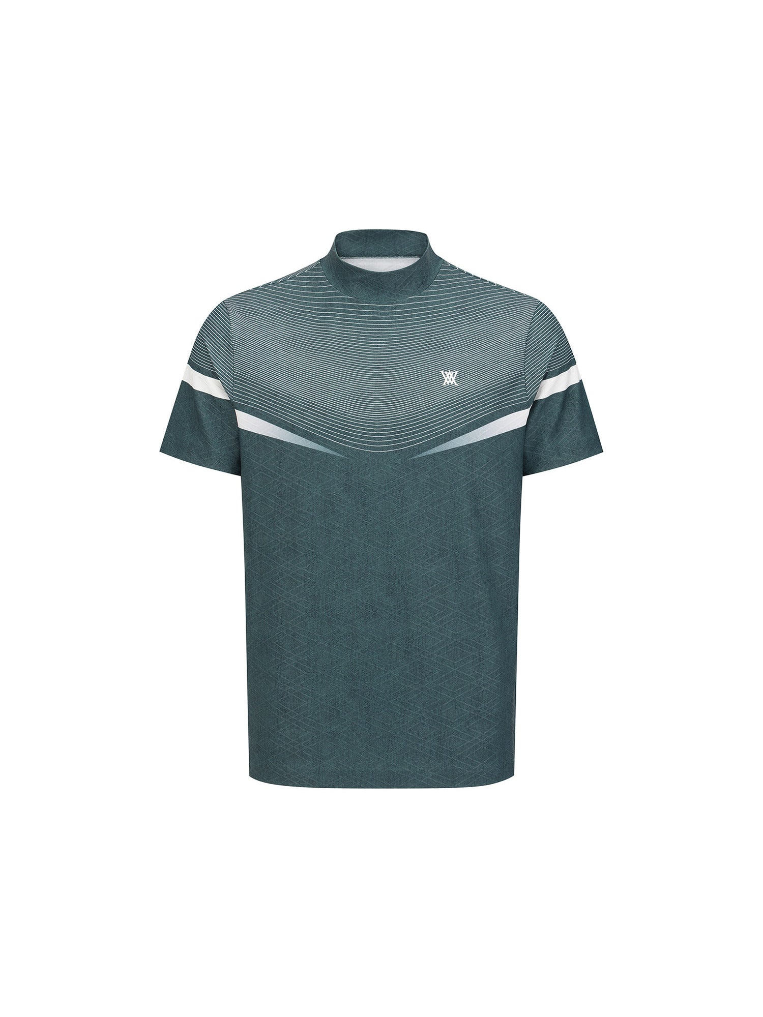 MEN MOCK NECK SHORT SLEEVE T-SHIRT
