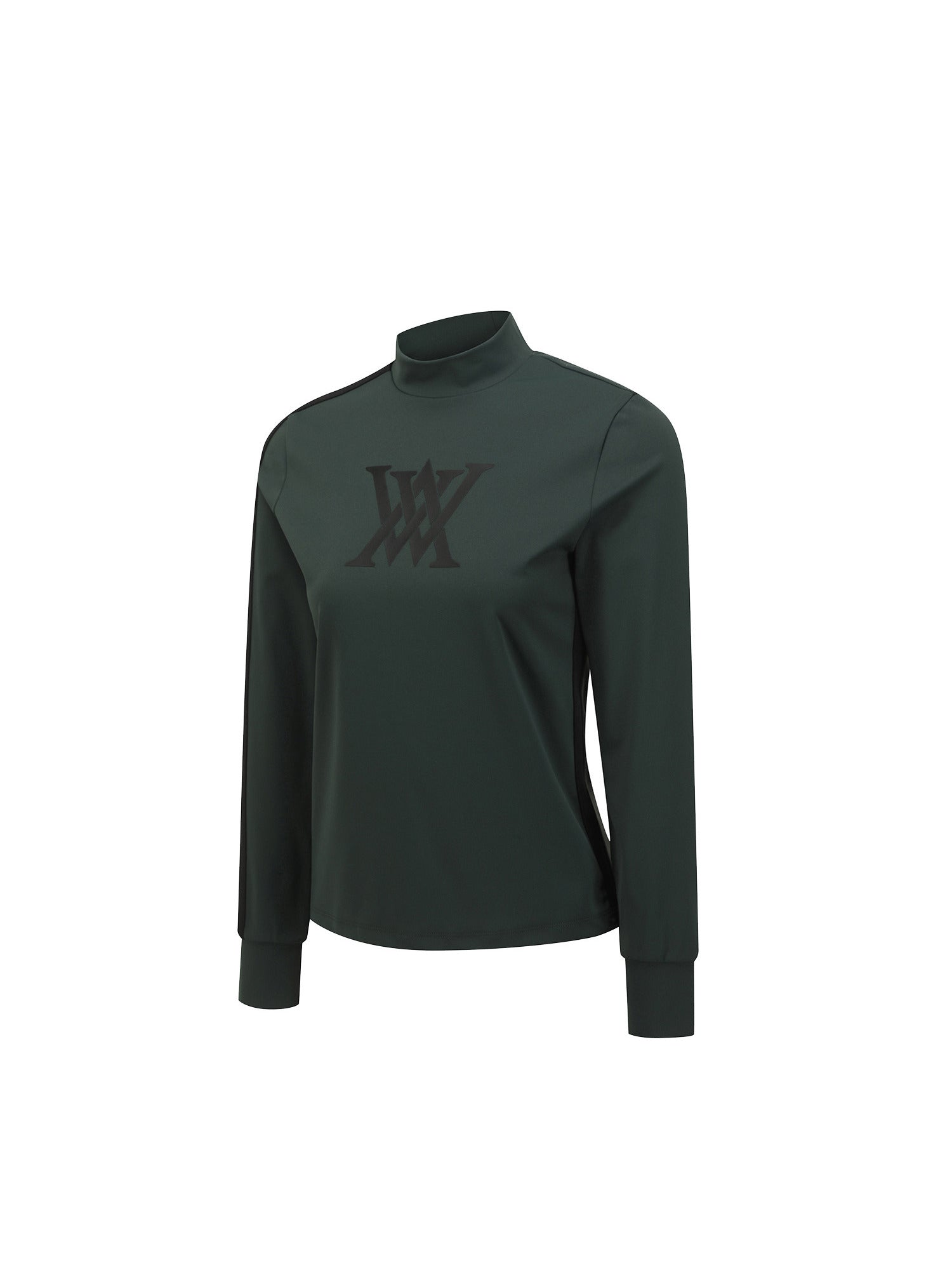 WOMEN LINE POINT MOCK NECK T-SHIRT