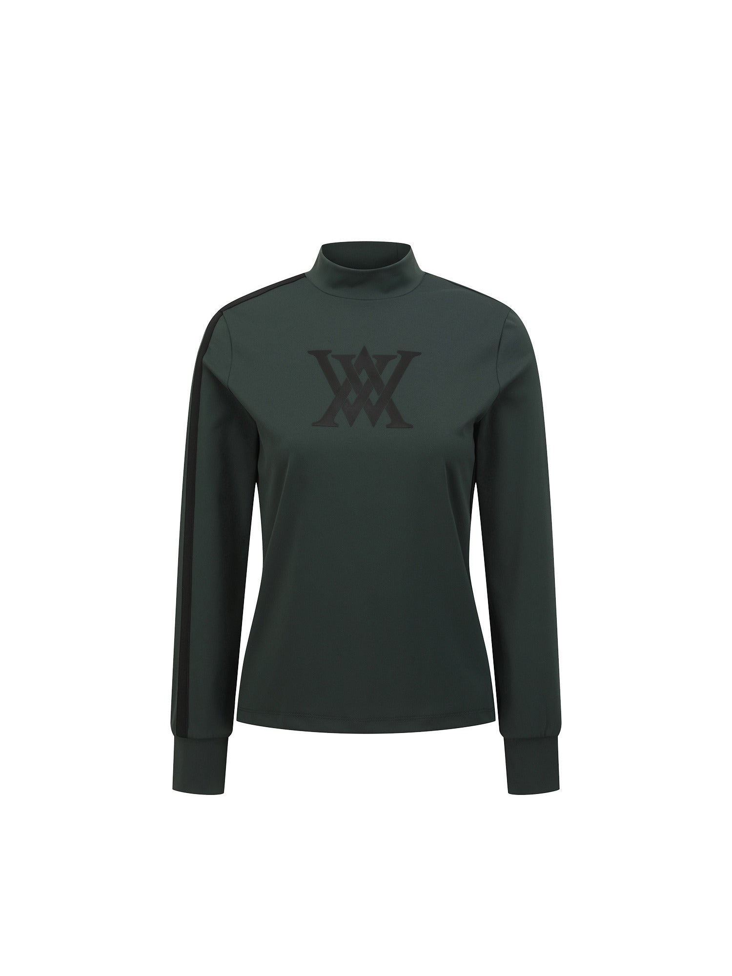 WOMEN LINE POINT MOCK NECK T-SHIRT