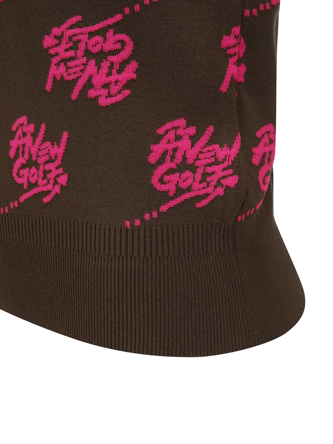 WOMEN LOGO PATTERN JACQUARD PULLOVER