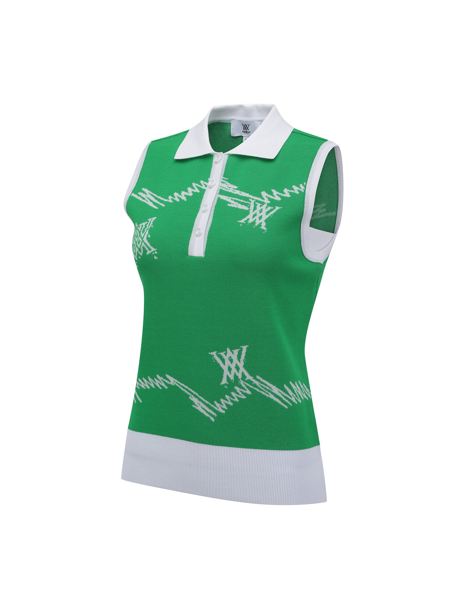 WOMEN SM LOGO PATTERN KNIT VEST