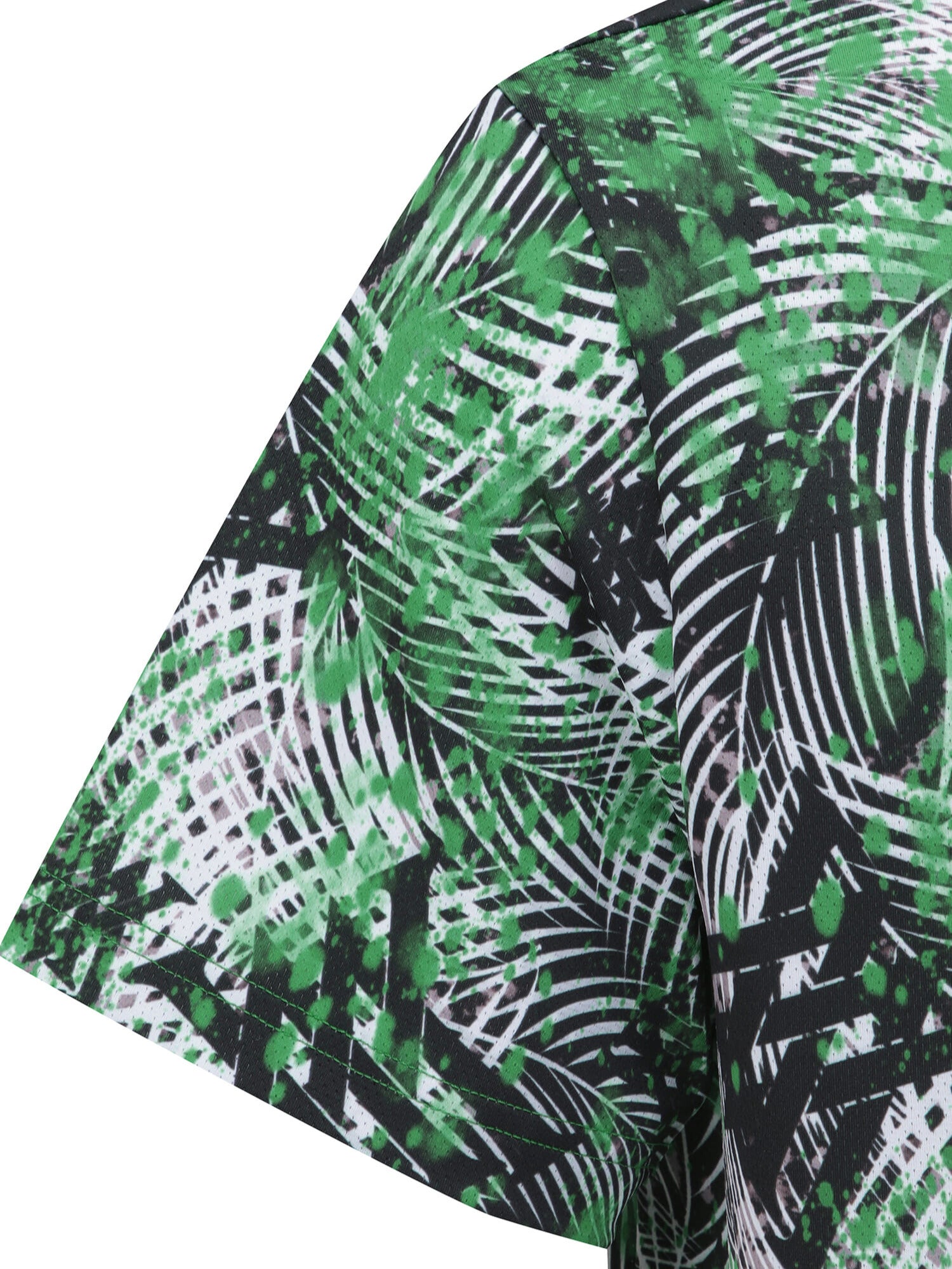 MEN SM TROPICAL PATTERN SHORT T-SHIRT