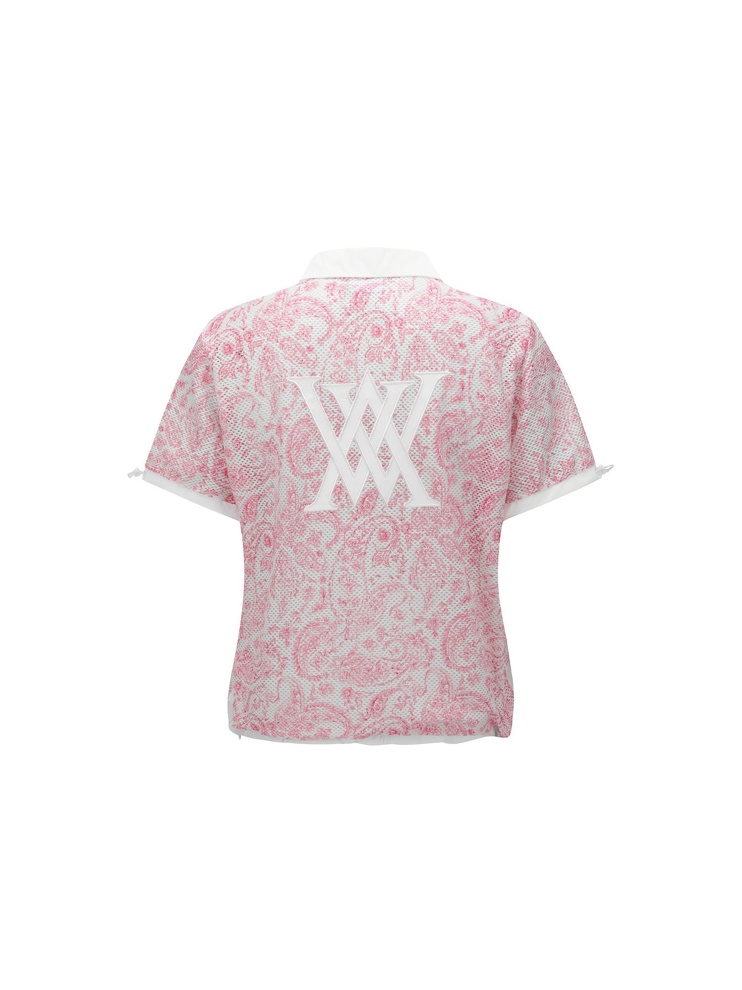 WOMEN PAISLEY MESH T-SHIRT