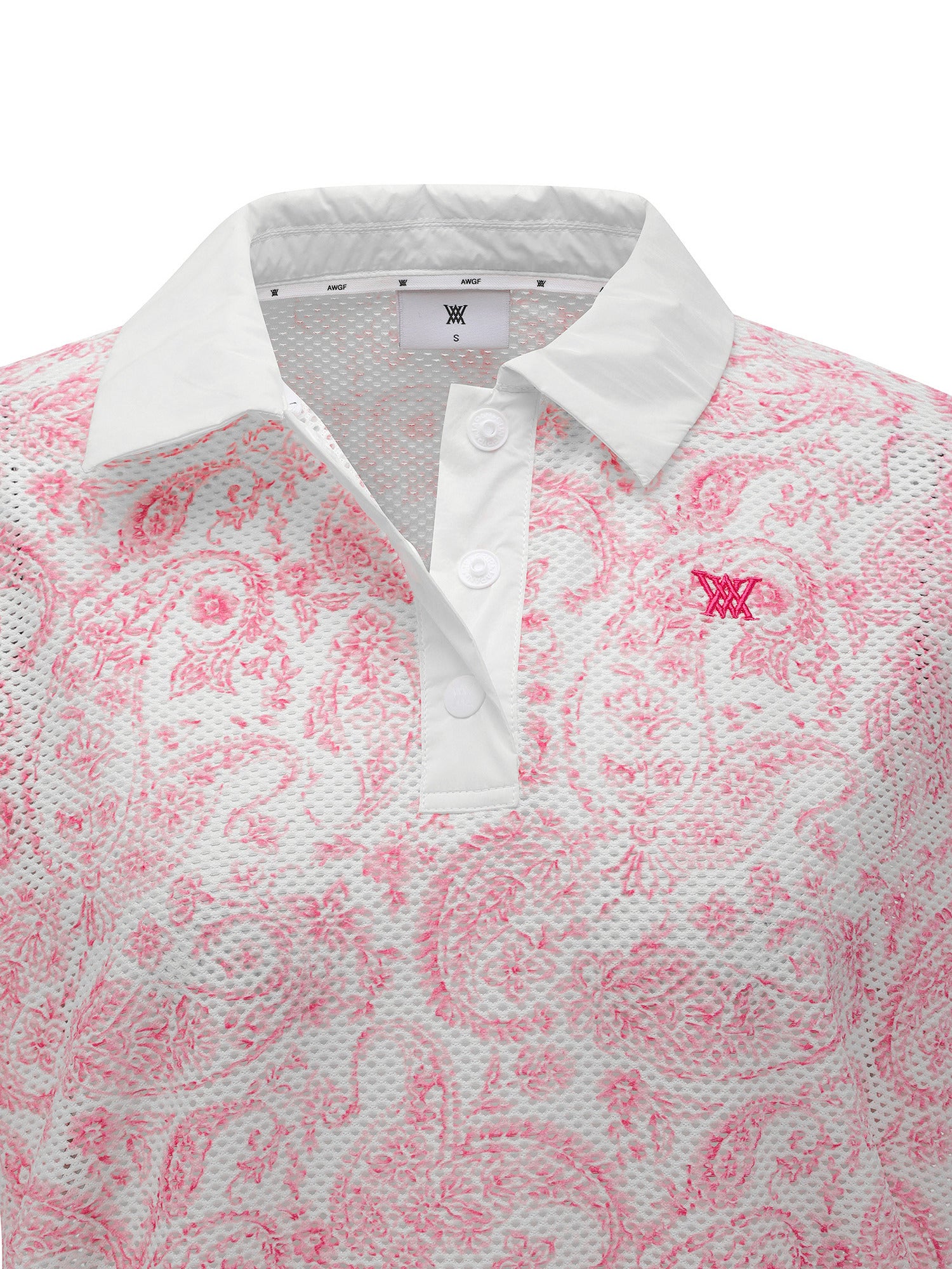WOMEN PAISLEY MESH T-SHIRT