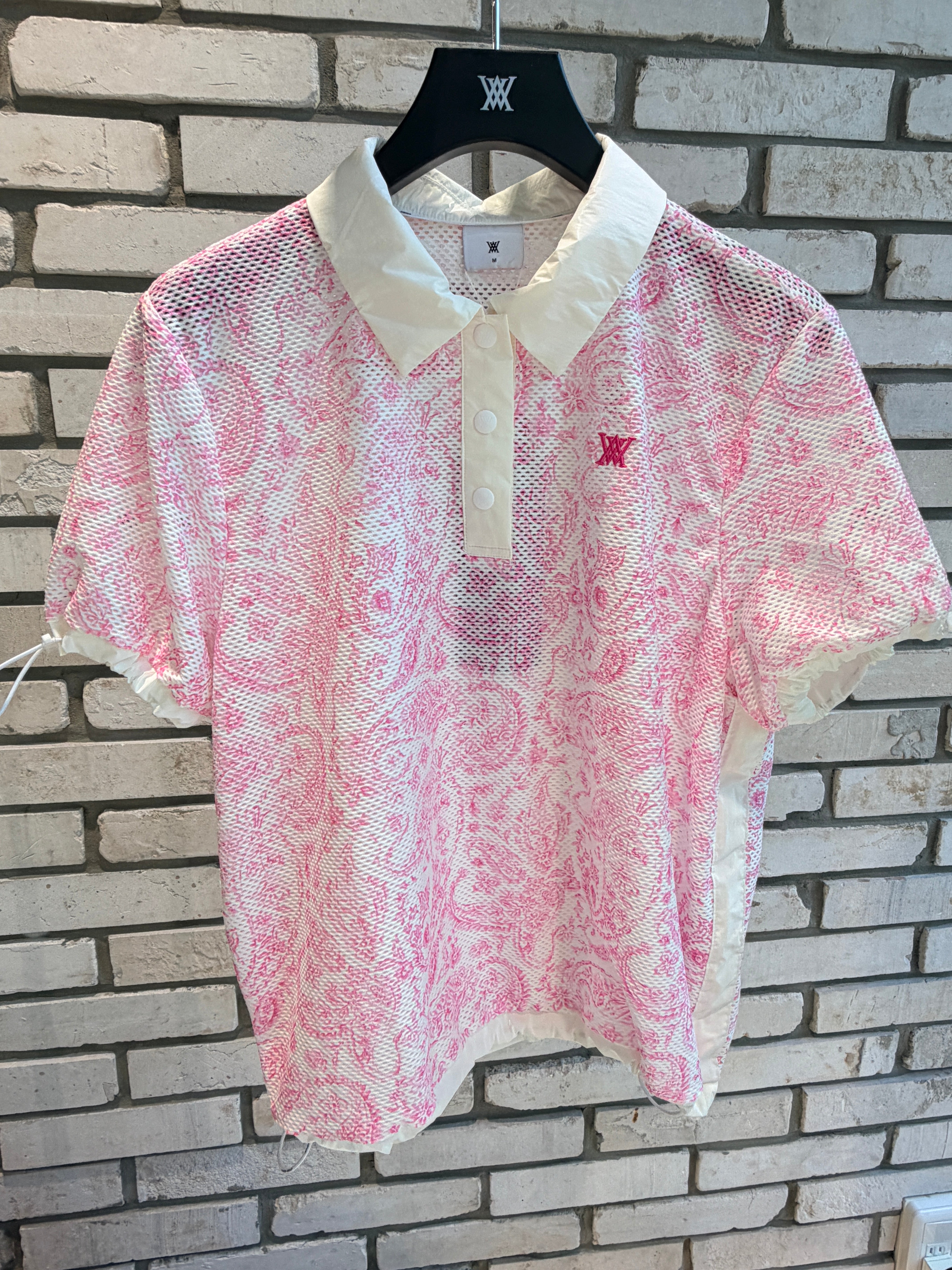 WOMEN PAISLEY MESH T-SHIRT