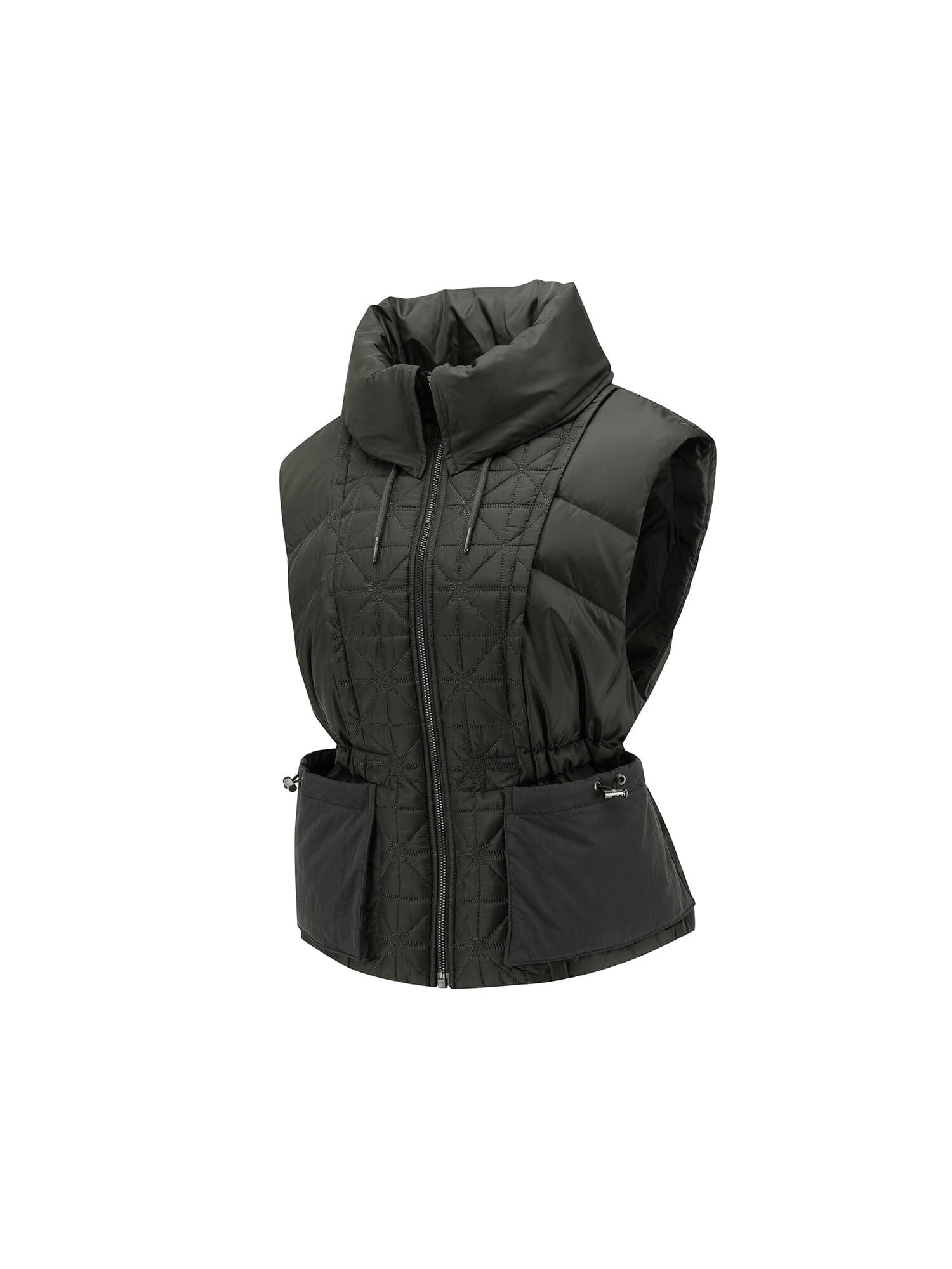 WOMEN WI HIGH NECK DOWN VEST