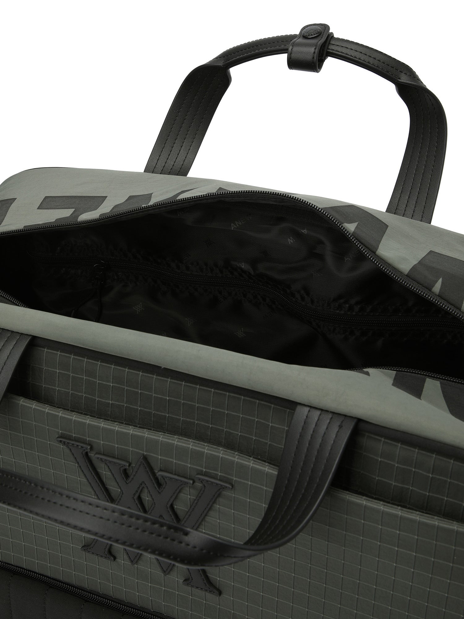 UNISEX BIG LOGO TROLLEY BOSTON BAG