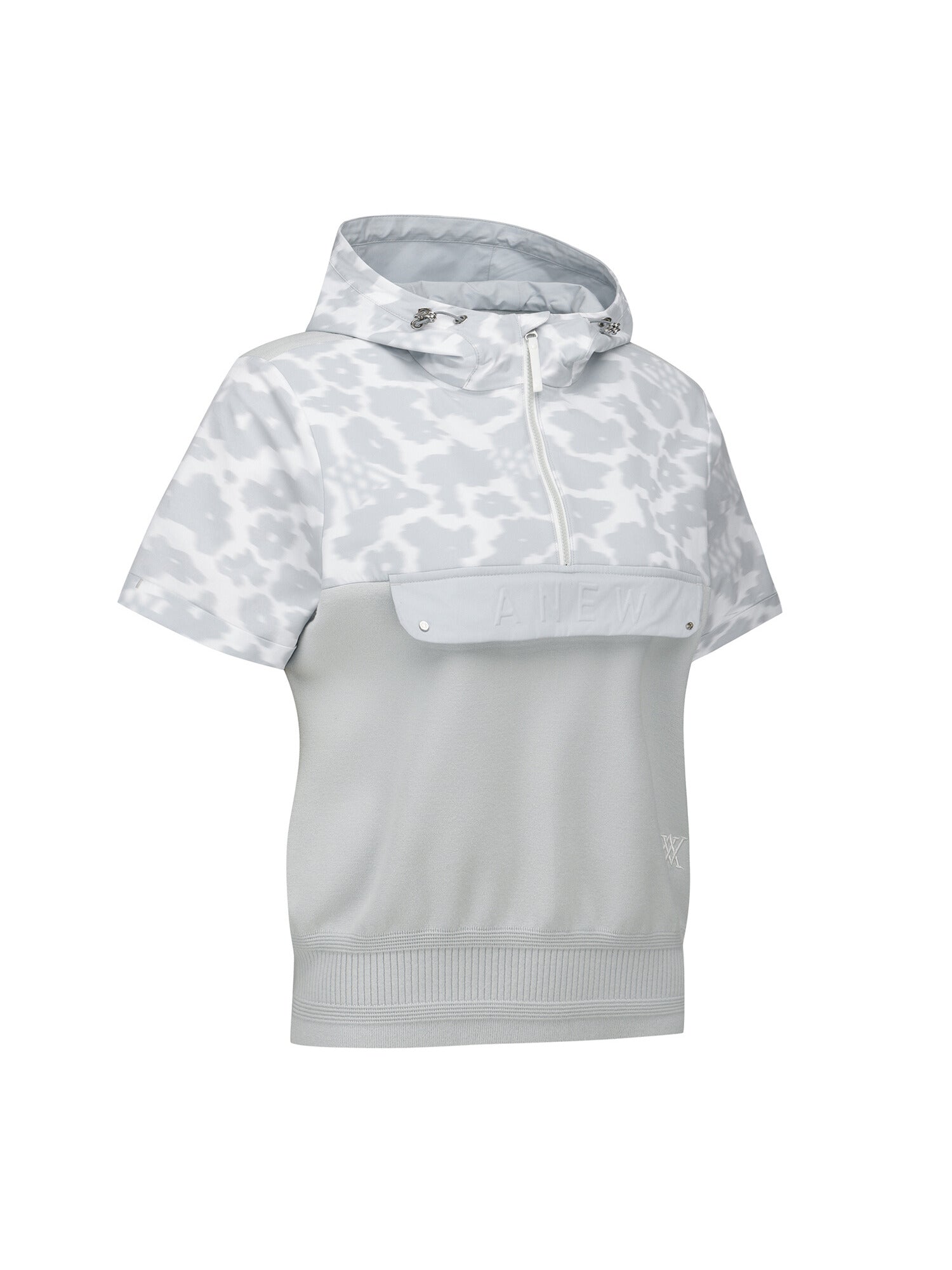 WOMEN FA HYBRID HOODED SHORT SLEEVE SWEATER