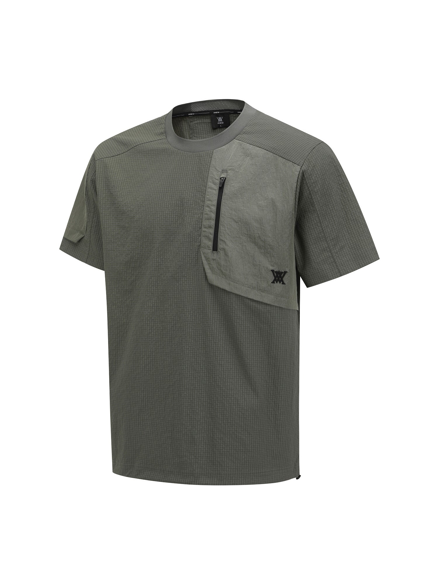 MEN SM WOOVEN ROUND SHORT T-SHIRT