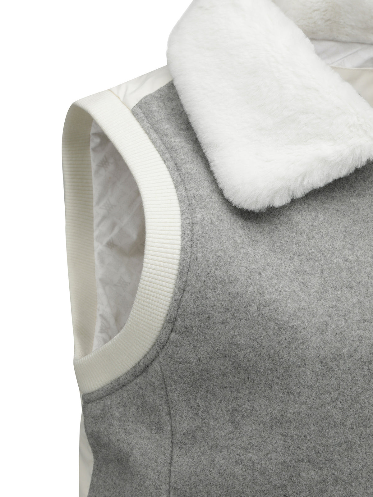 WOMEN WI WIDE COLLAR DOWN VEST