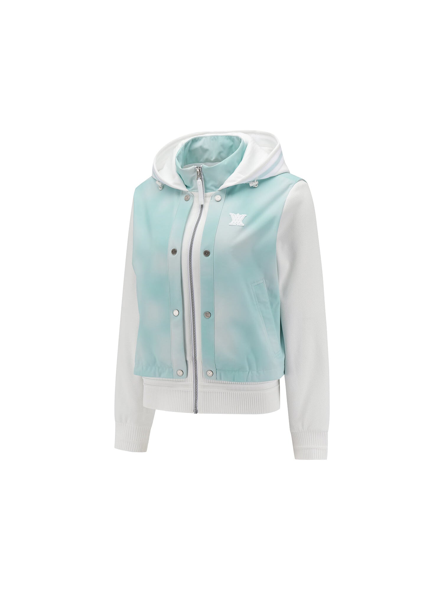 WOMEN FA GRADATION PATTERN HOODED JACKET