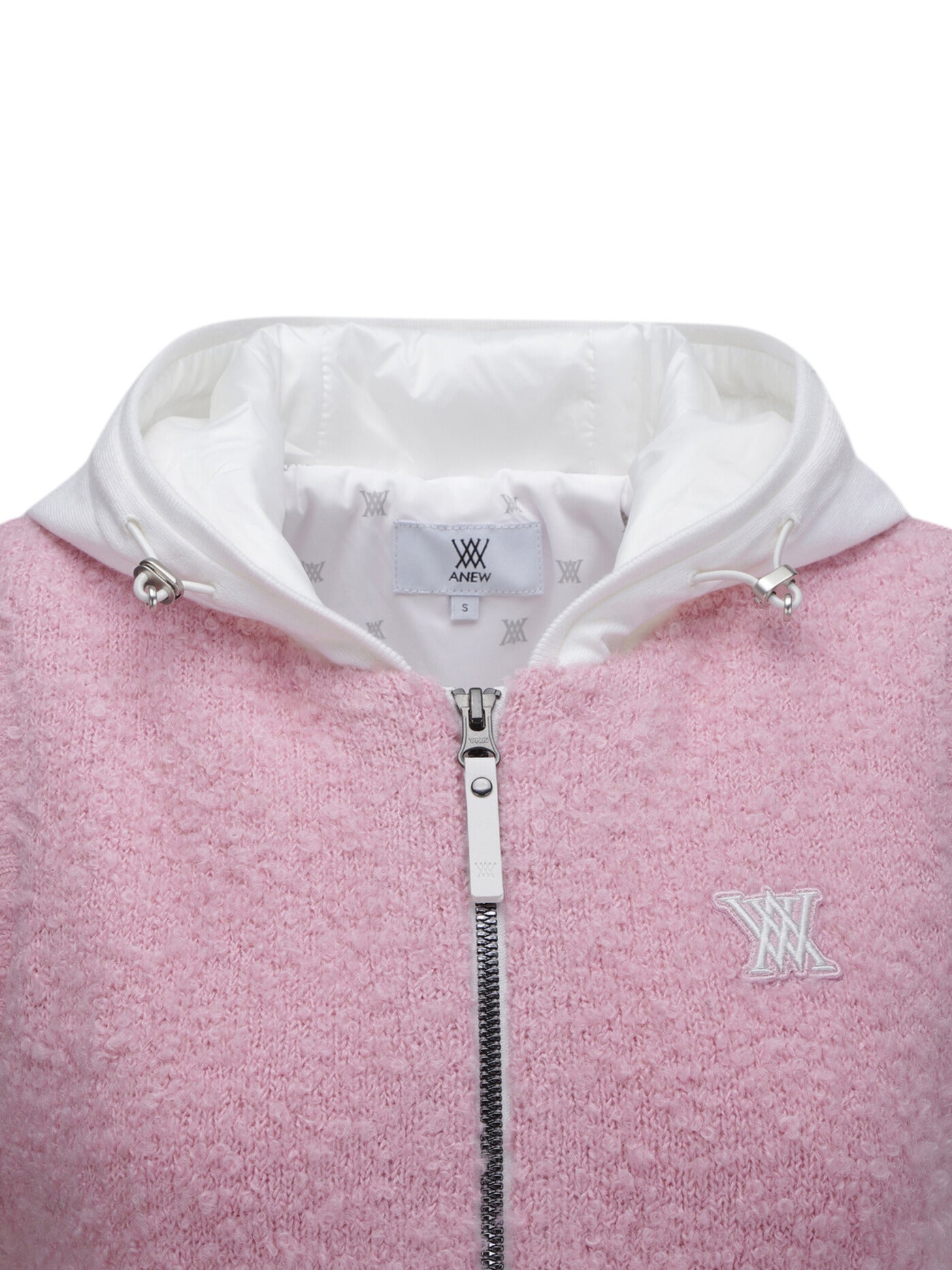 WOMEN HOODIE KNIT ZIP-UP VEST