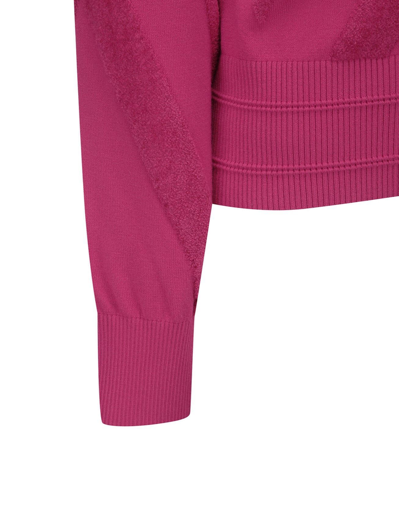 WOMEN BIG LOGO INTARSIA ZIP-UP CARDIGAN