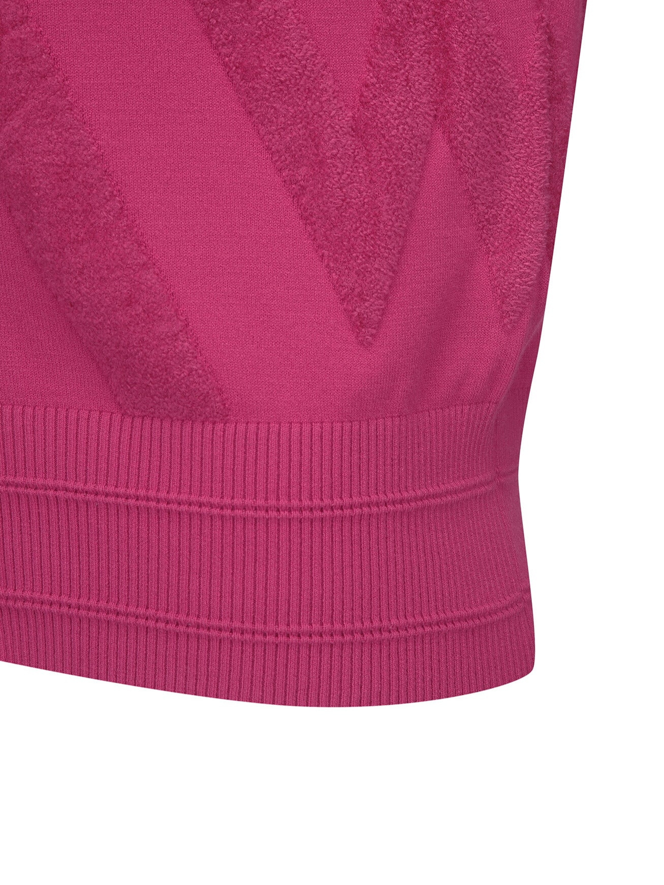 WOMEN BIG LOGO INTARSIA ZIP-UP CARDIGAN
