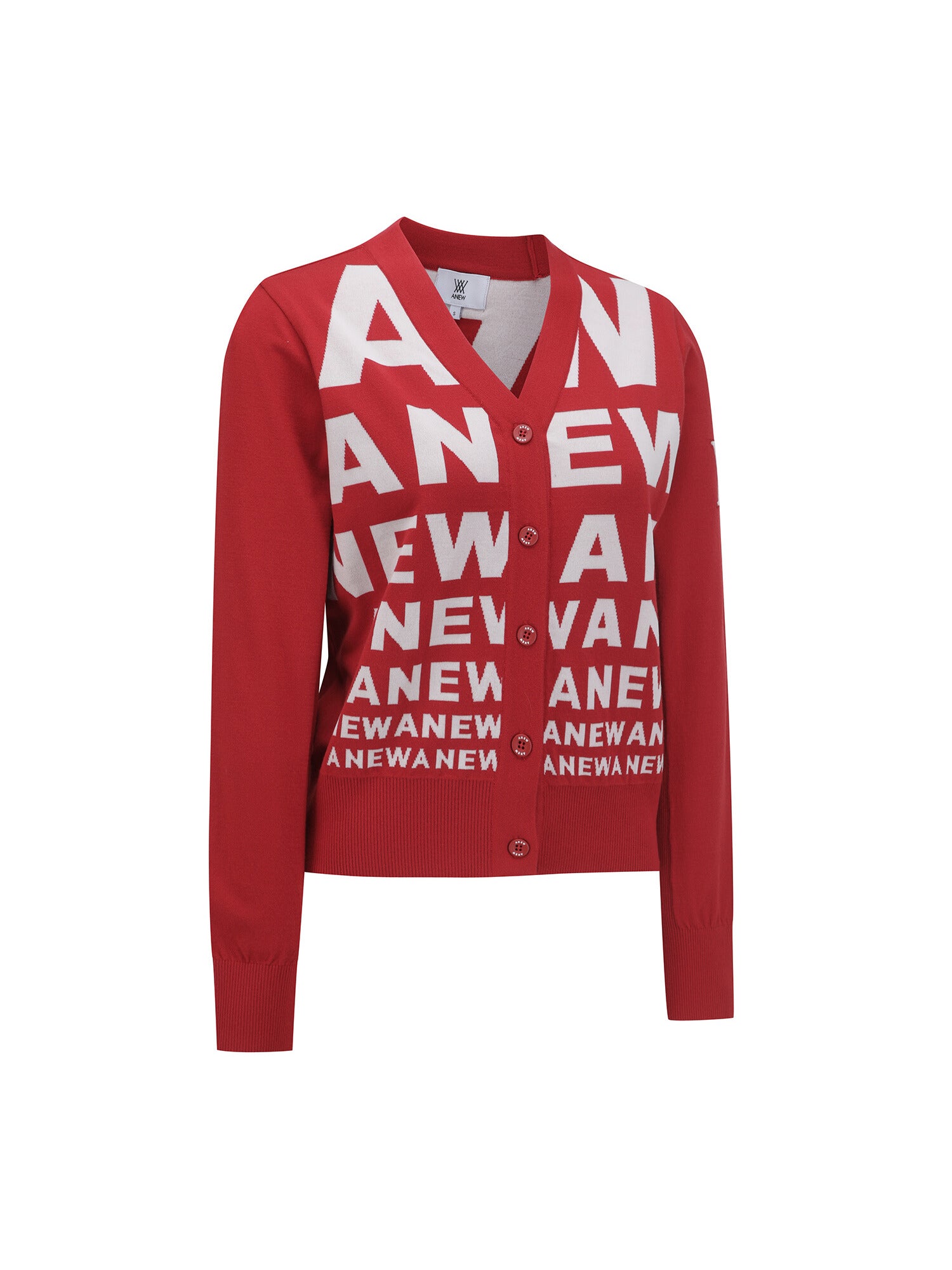 WOMEN SP LOGO PATTERN KNIT CARDIGAN