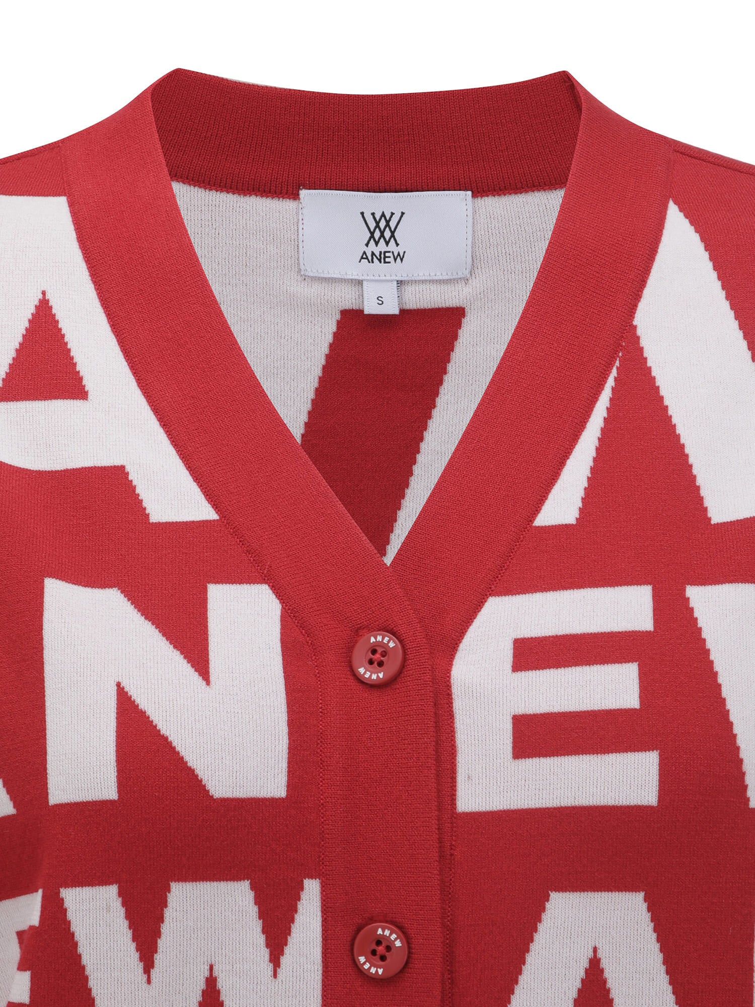WOMEN SP LOGO PATTERN KNIT CARDIGAN