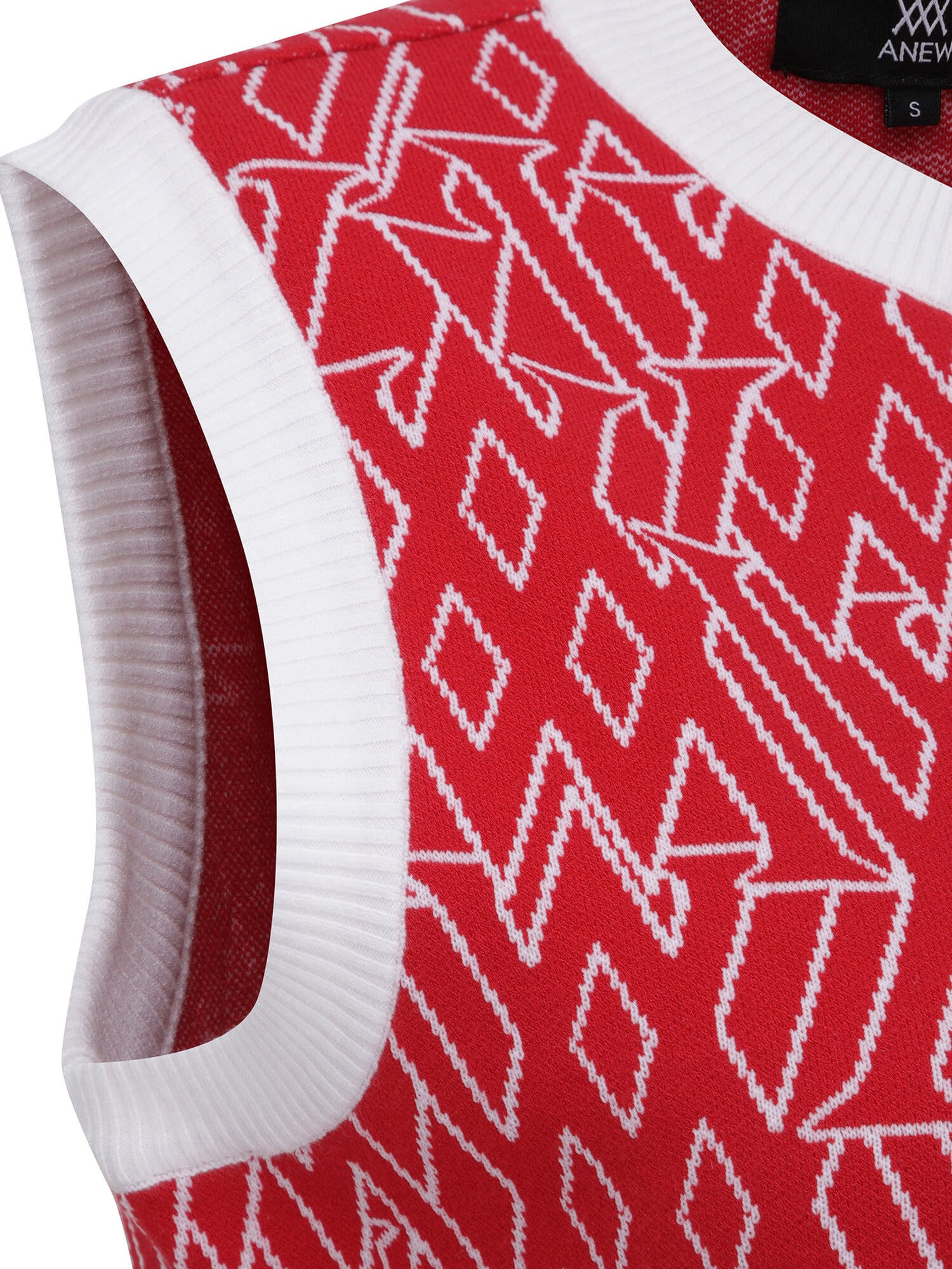 WOMEN SP LOGO PATTERN KNIT VEST