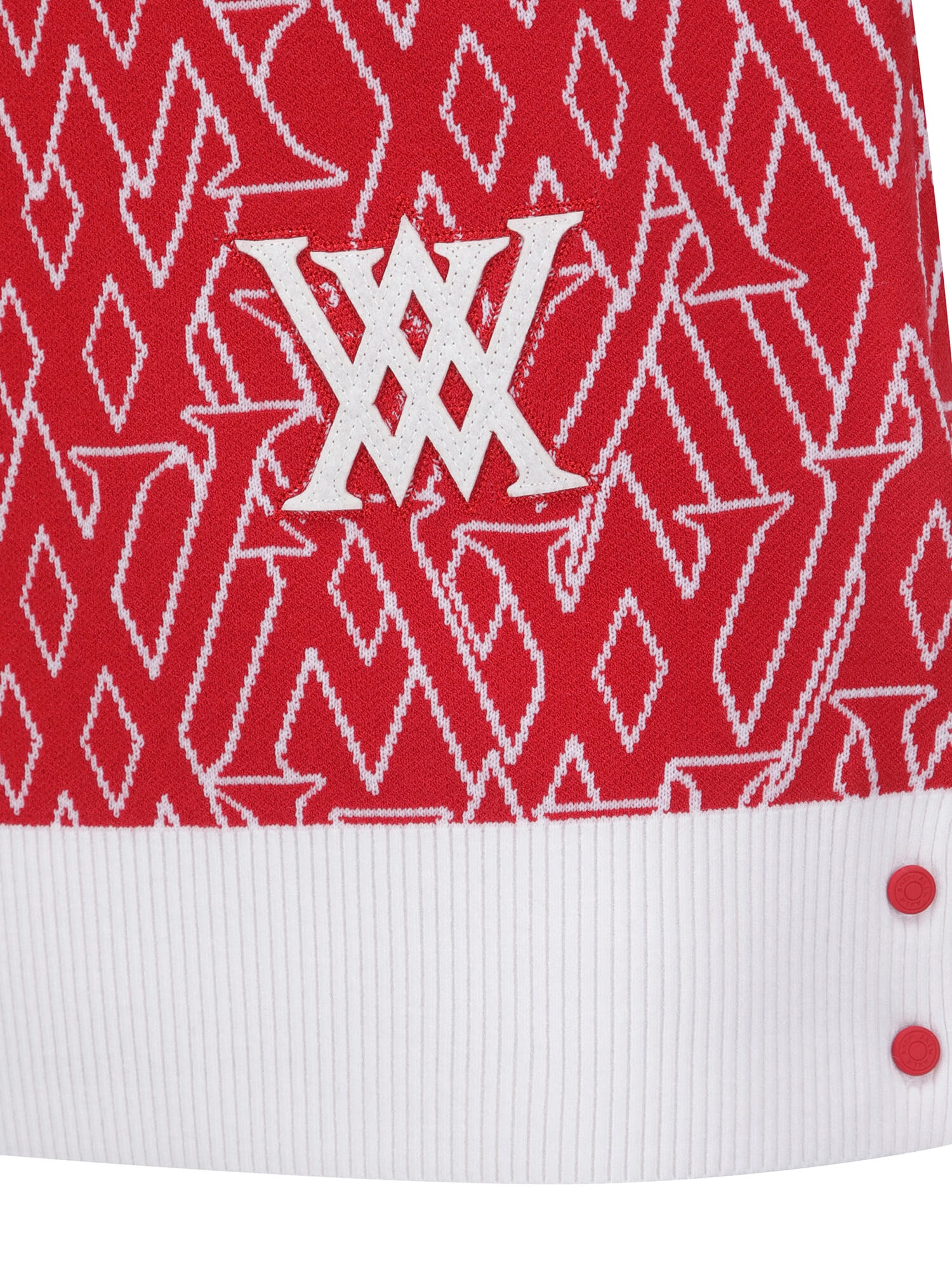 WOMEN SP LOGO PATTERN KNIT VEST