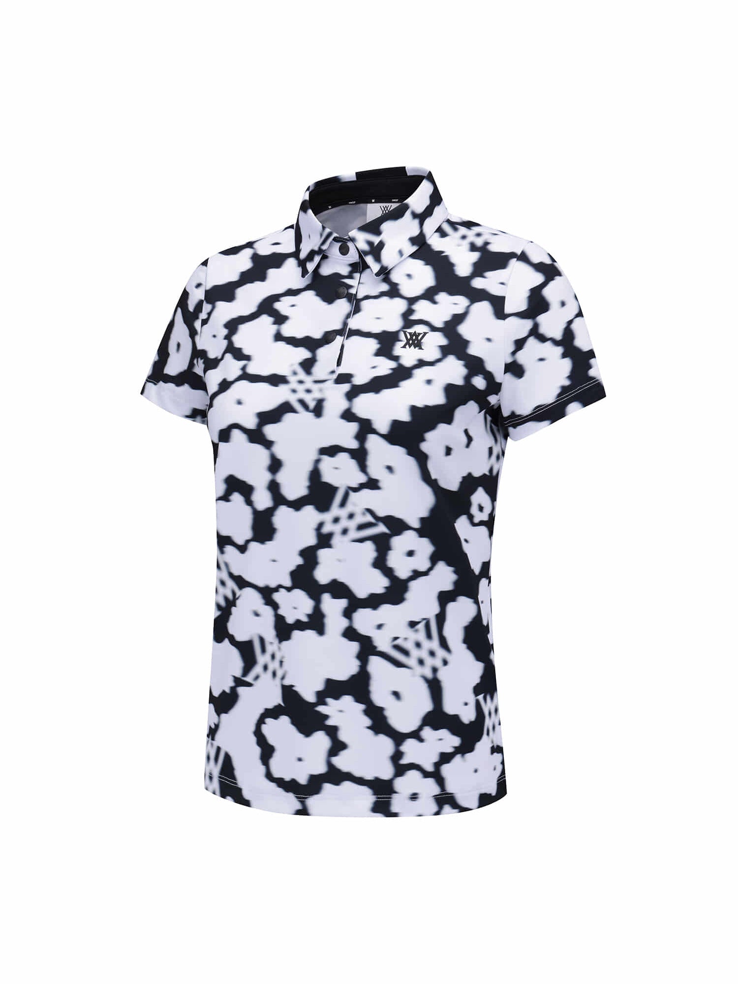 WOMEN FA FLOWER PATTERN SHORT T-SHIRT
