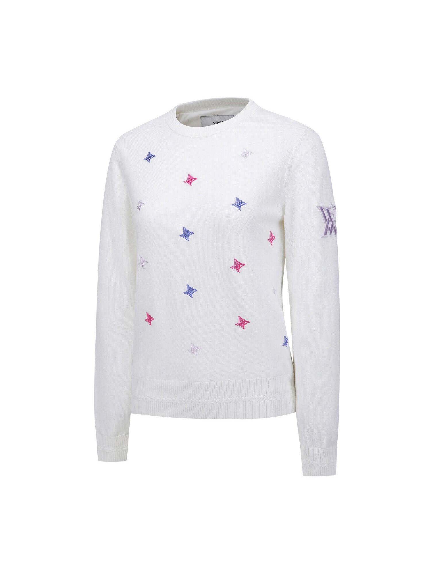 WOMEN LOGO PATTERN WIND BLOCK PULLOVER