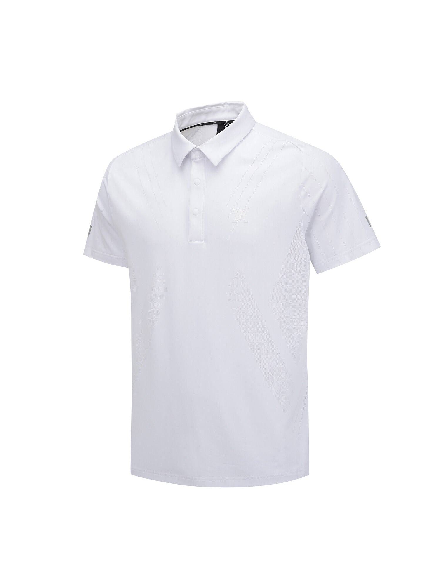 MEN SM BLACK FINISH JACQUARD SHORT T-SHIRT