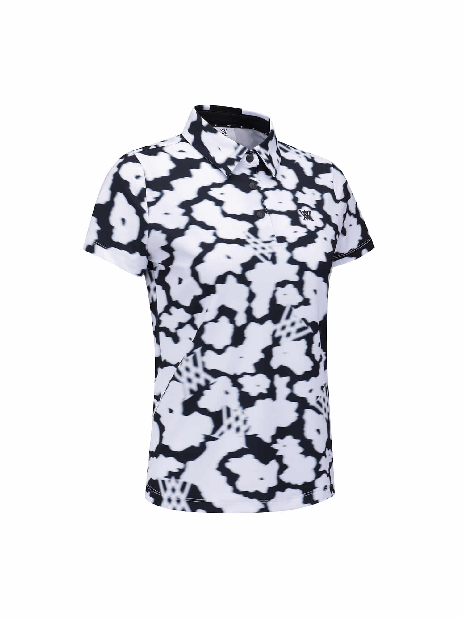 WOMEN FA FLOWER PATTERN SHORT T-SHIRT
