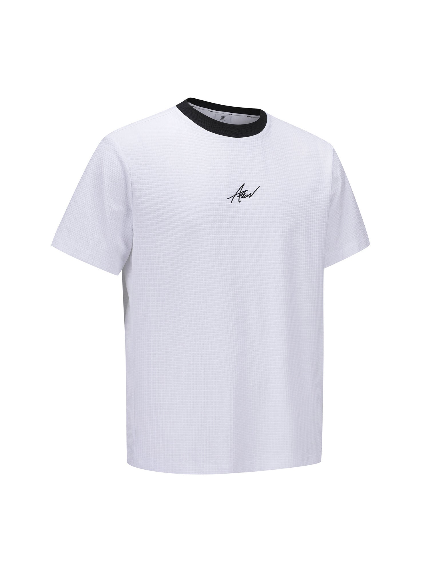 MEN SUQARE LIP CREW NECK SHORT T-SHIRT