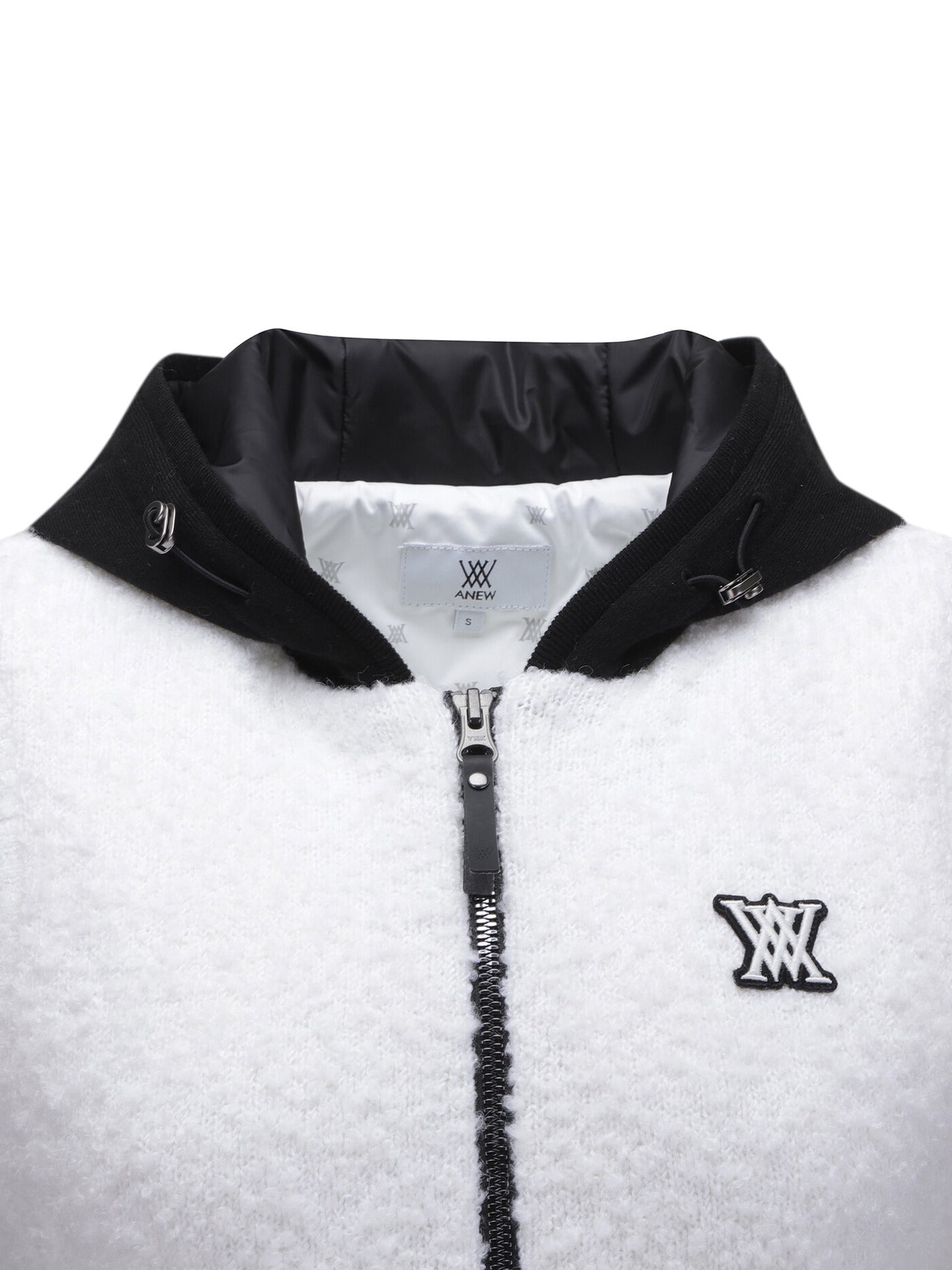 WOMEN HOODIE KNIT ZIP-UP VEST