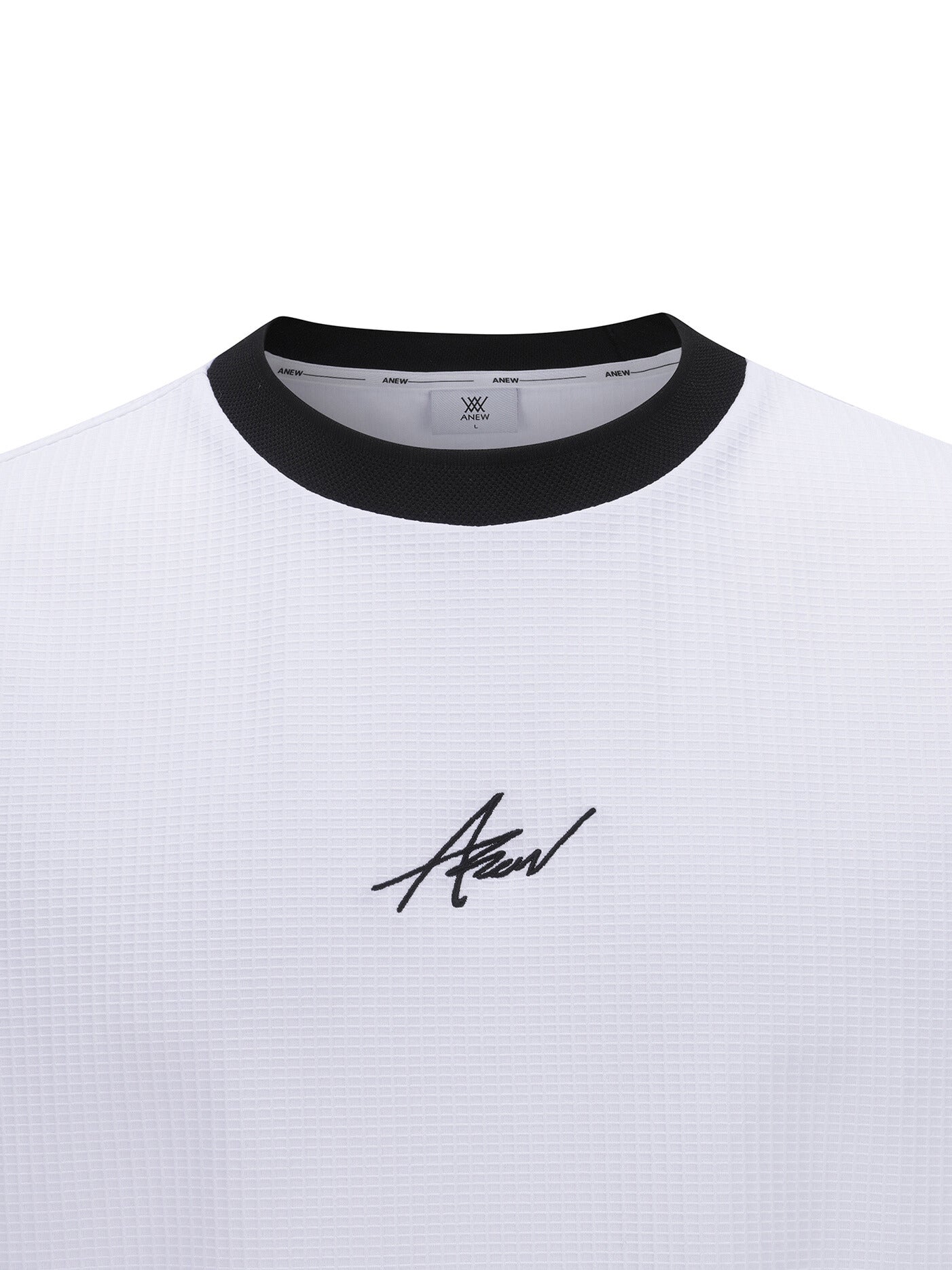 MEN SUQARE LIP CREW NECK SHORT T-SHIRT