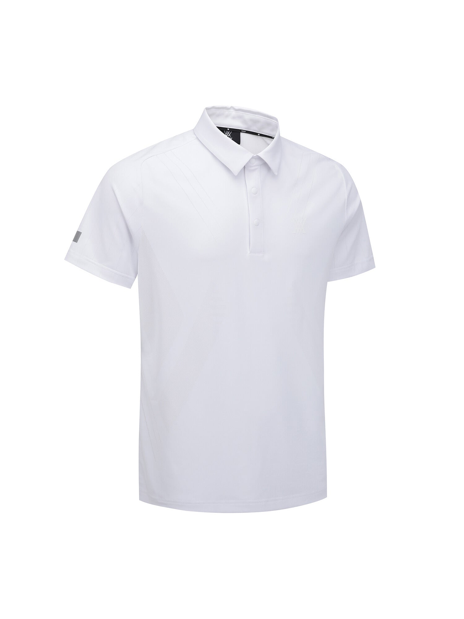 MEN SM BLACK FINISH JACQUARD SHORT T-SHIRT