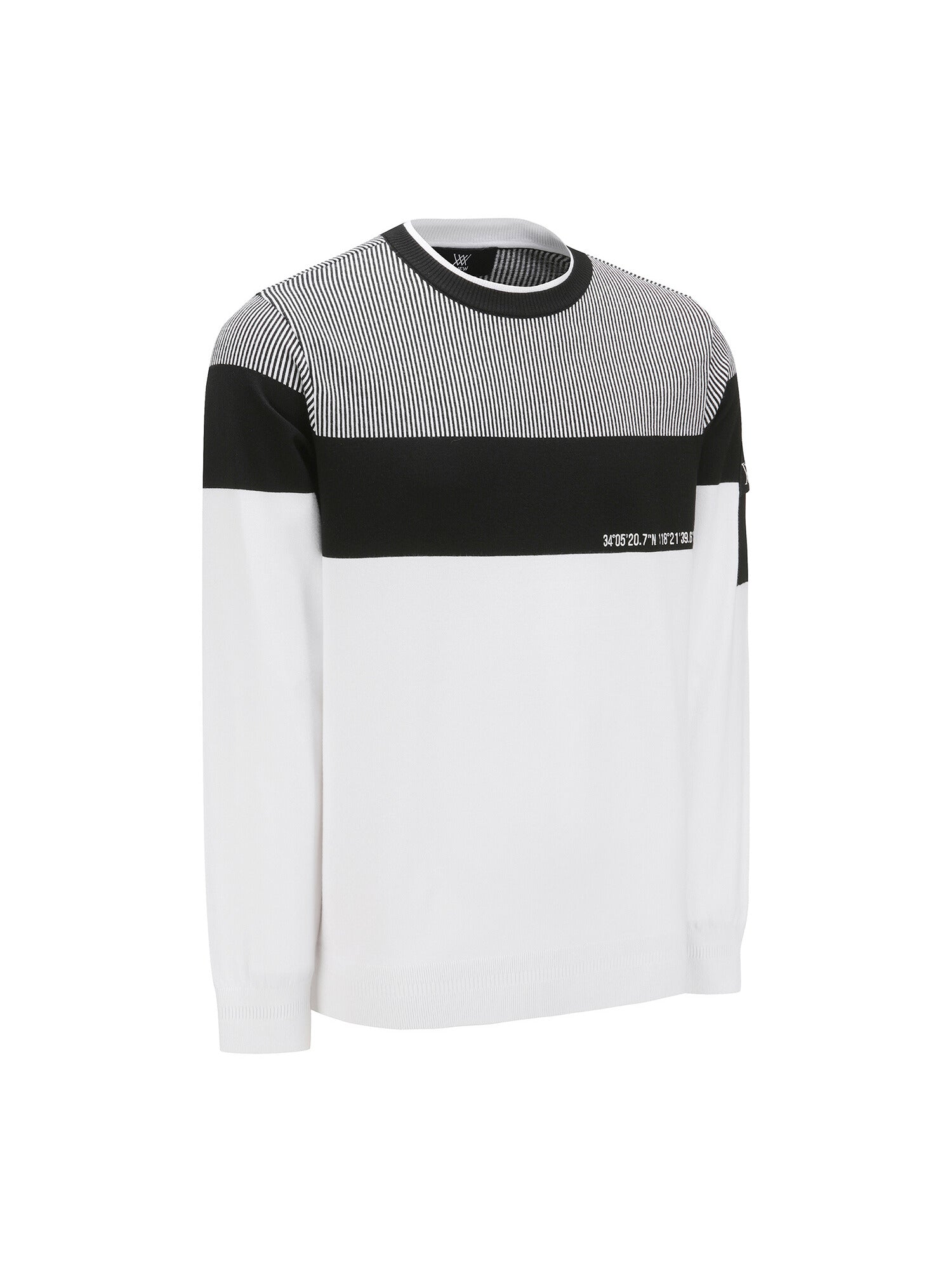 MEN SP STRIPE BLOCK SWEATER