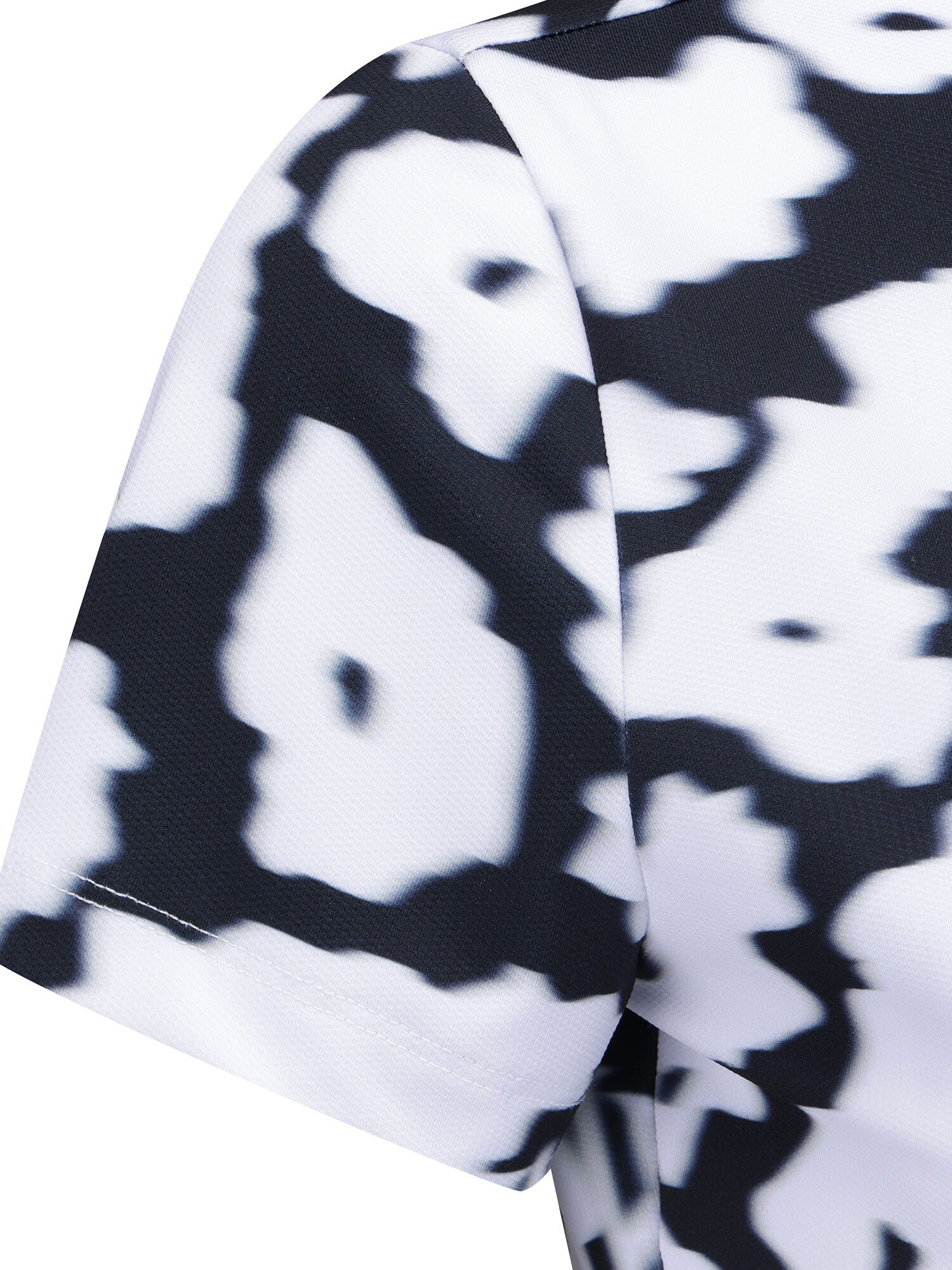 WOMEN FA FLOWER PATTERN SHORT T-SHIRT