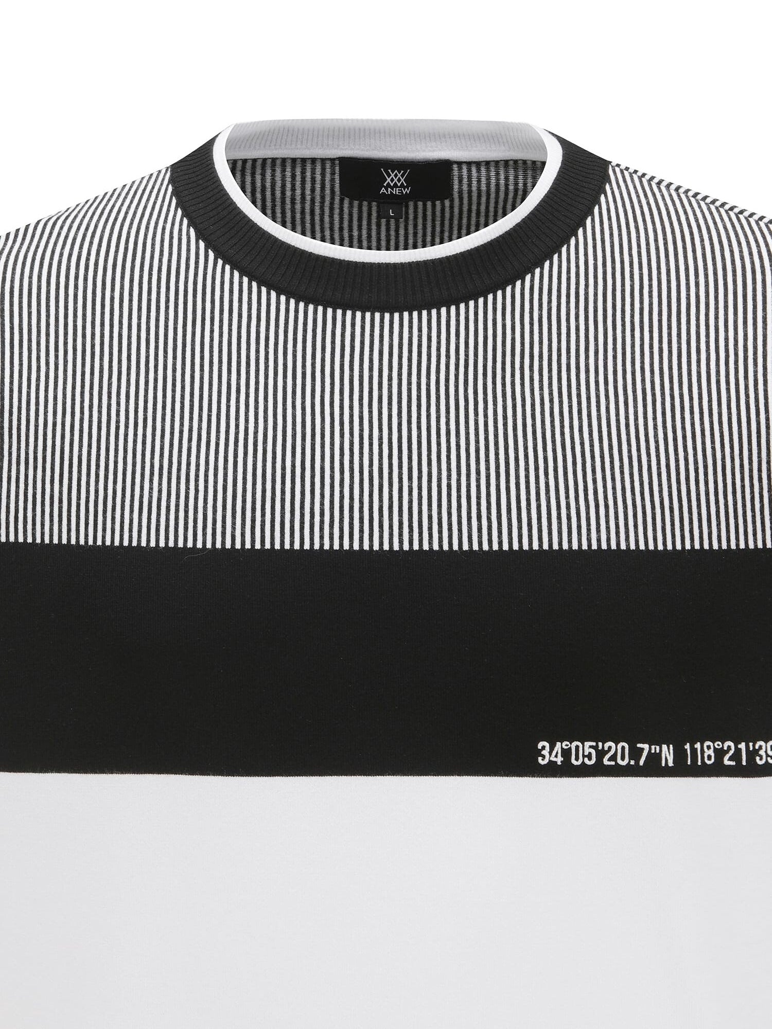 MEN SP STRIPE BLOCK SWEATER