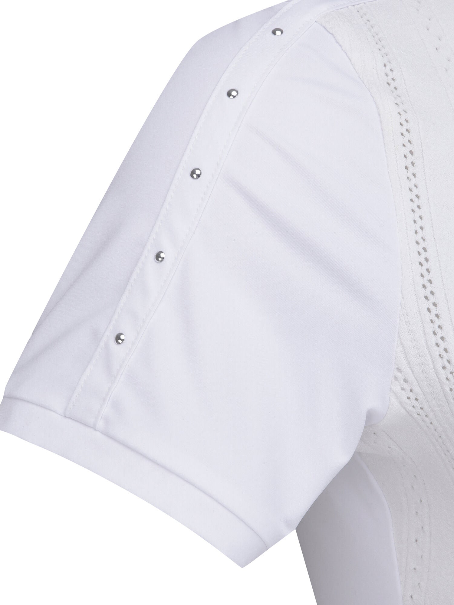 WOMEN SM TEXTURED HYBRID SHORT T-SHIRT