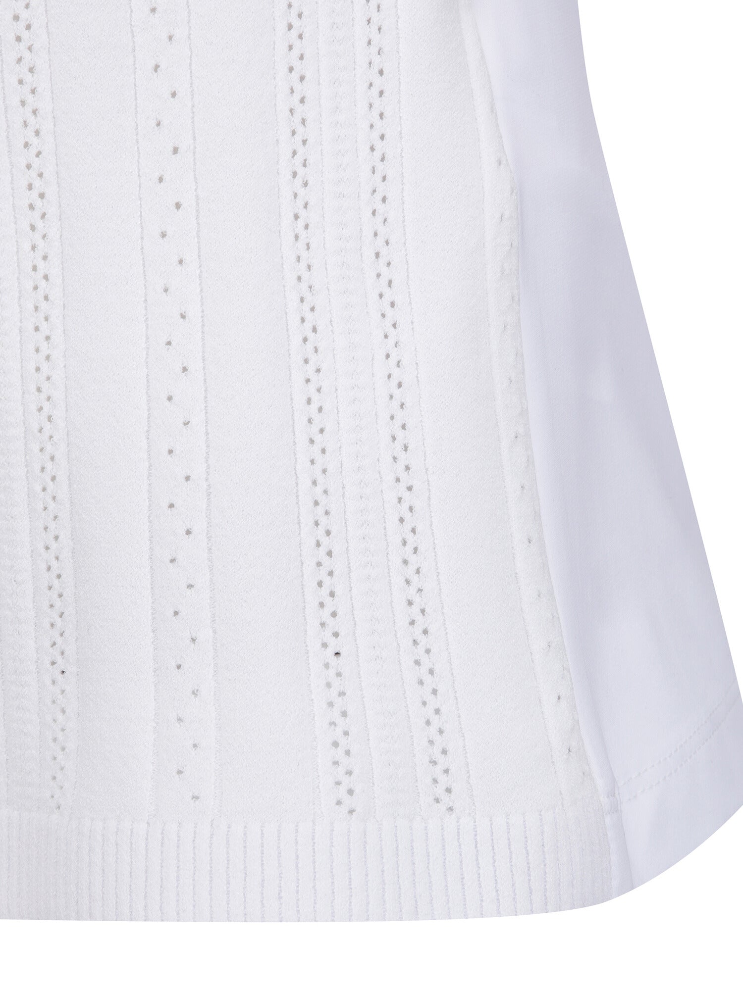 WOMEN SM TEXTURED HYBRID SHORT T-SHIRT