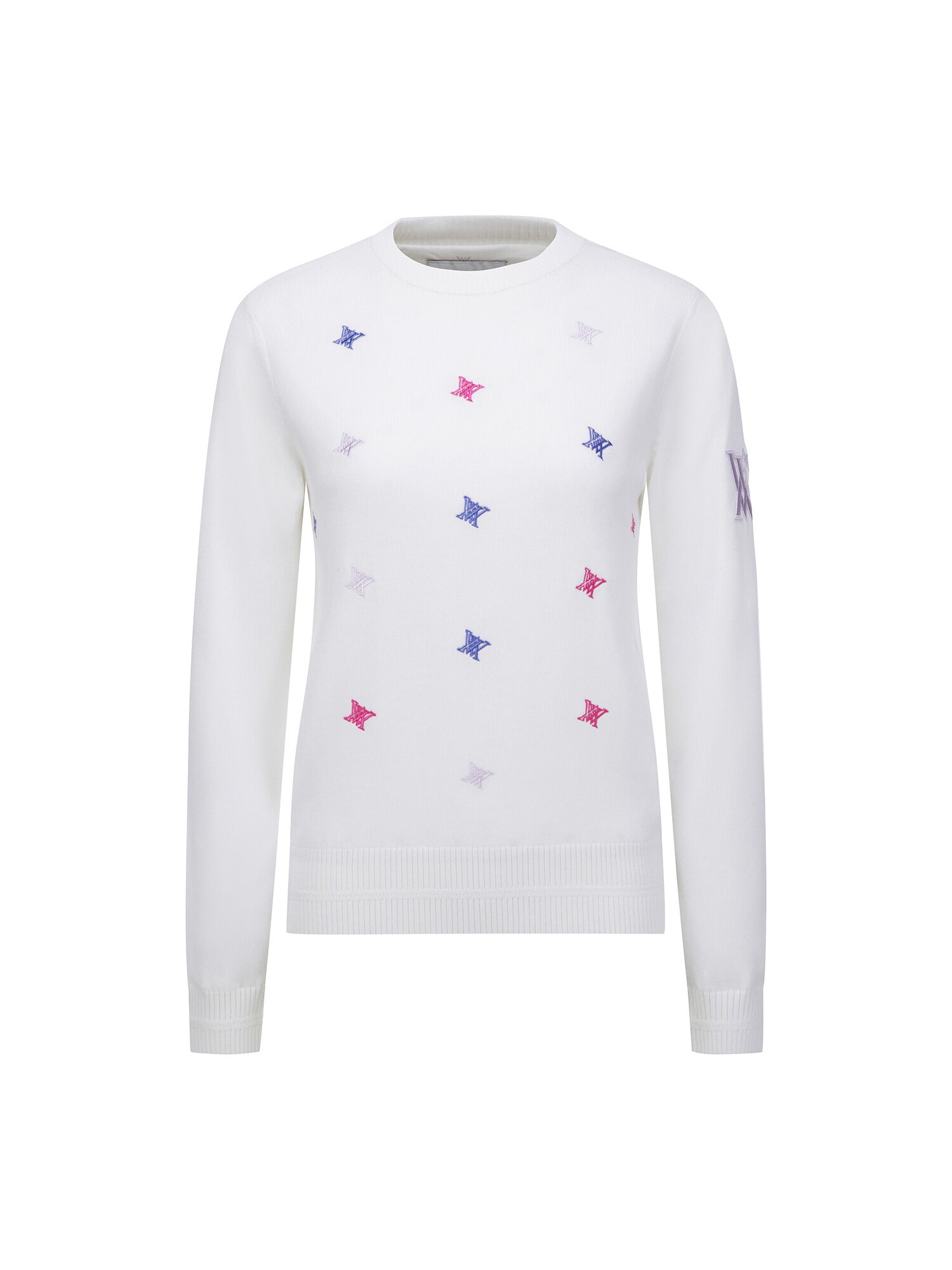 WOMEN LOGO PATTERN WIND BLOCK PULLOVER