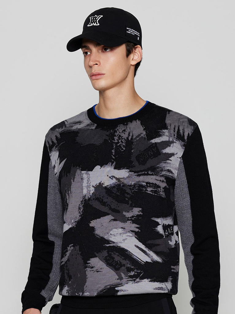MEN WI BRUSHSTROKE WINDPROOF SWEATER