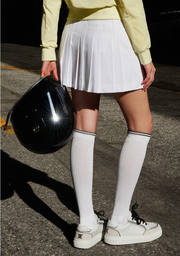 WOMEN ESSENTIAL PLEATS SKIRT