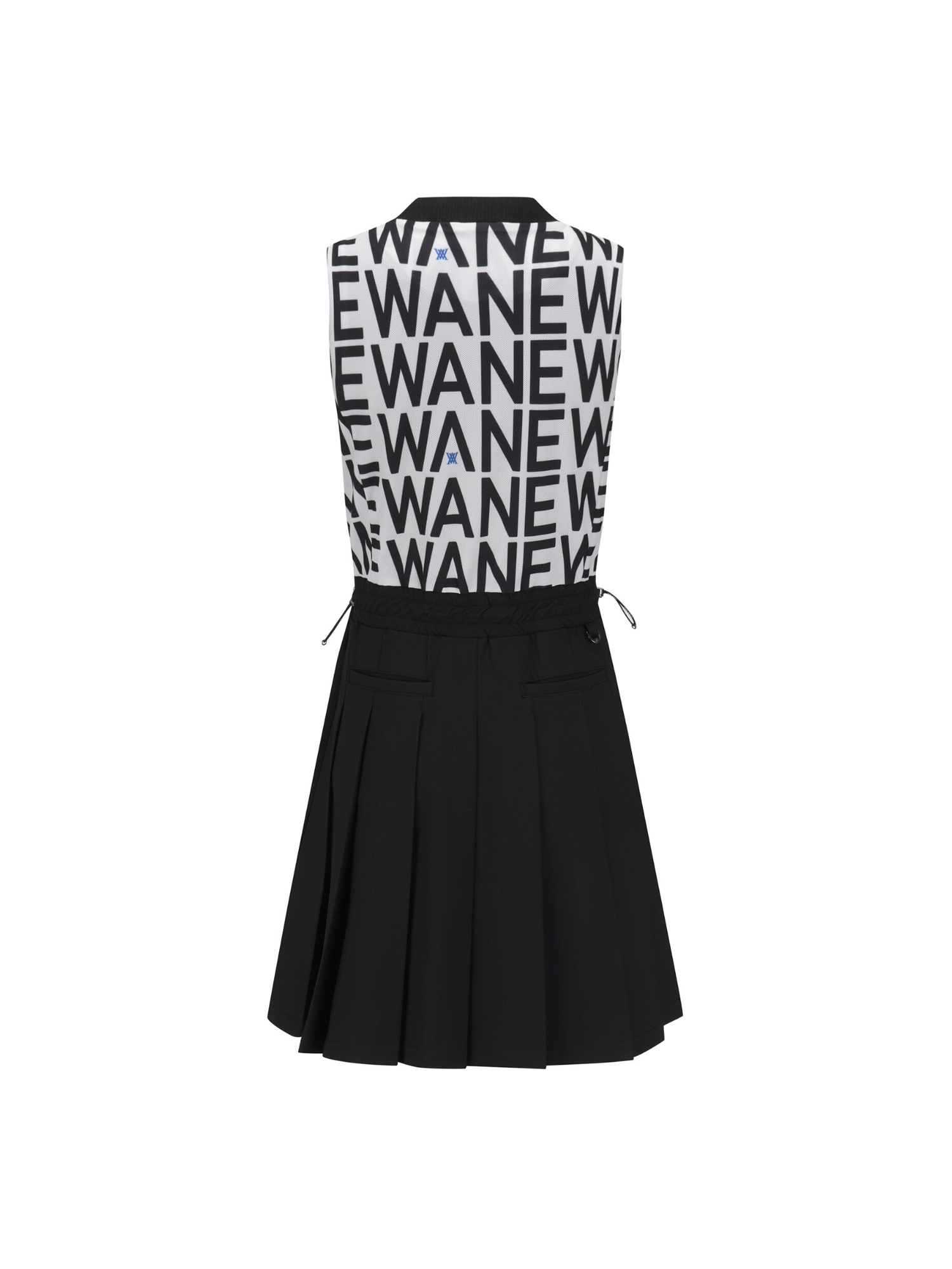 WOMEN SM LOGO PATTERN SLEEVELESS ONEPEICE