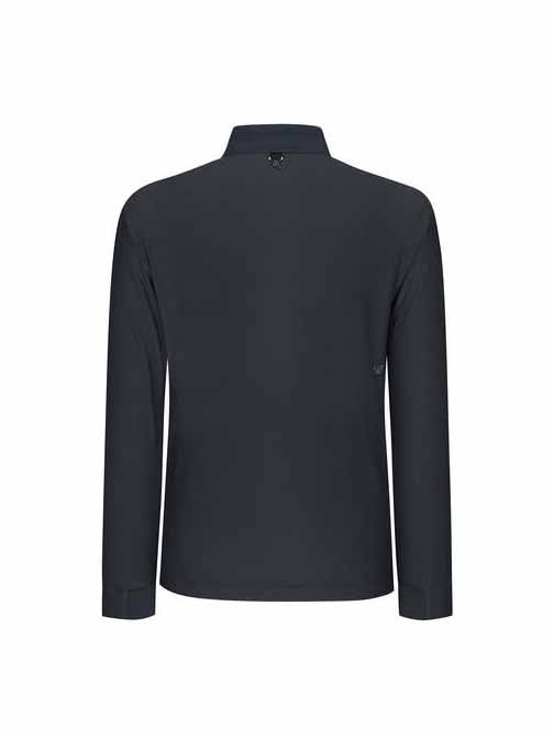 MEN COLLARED LOGO EMBO L/TS