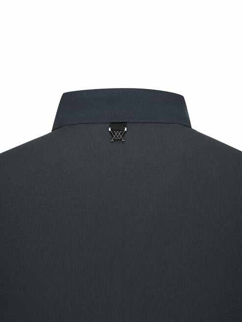 MEN COLLARED LOGO EMBO L/TS
