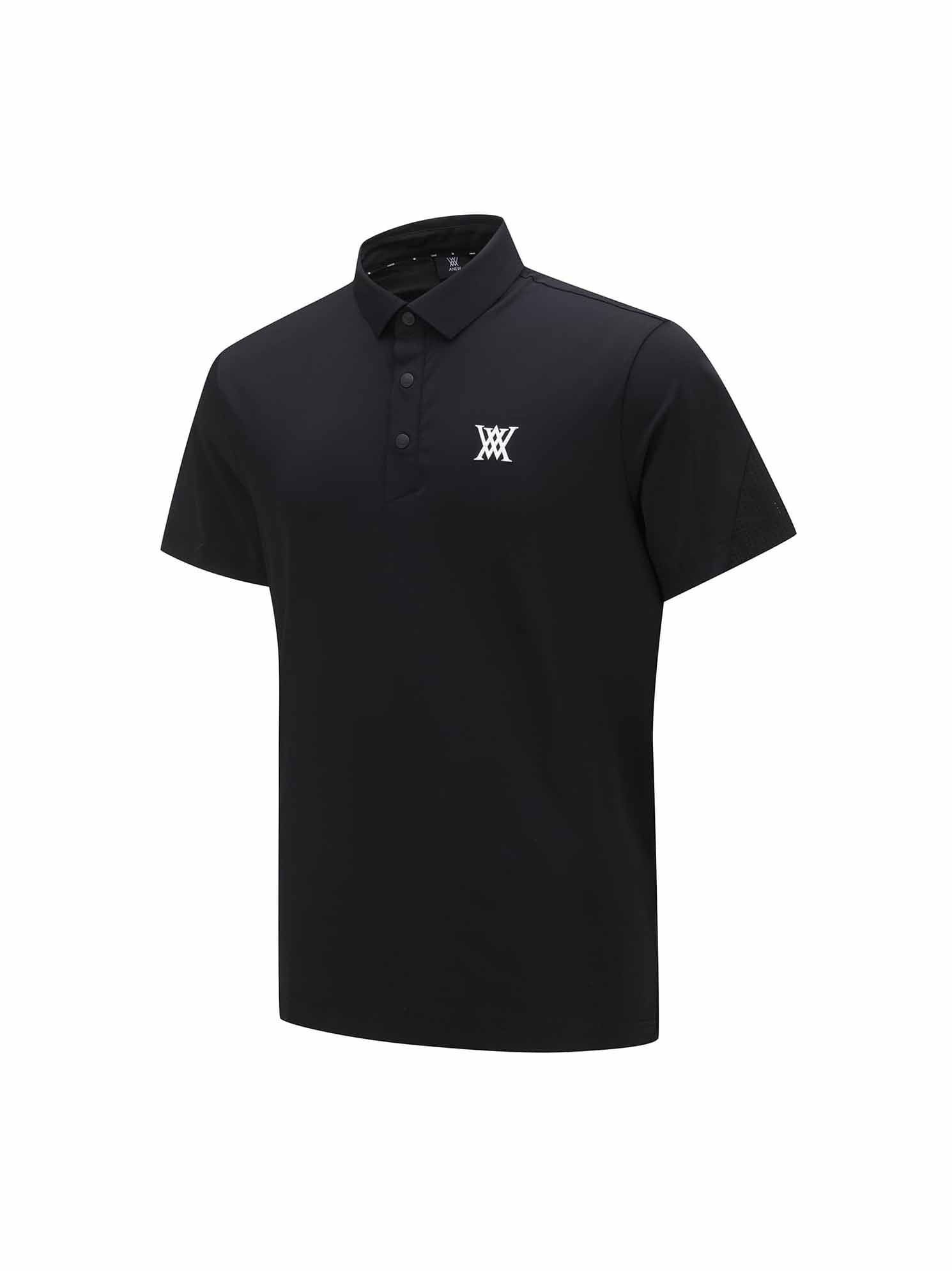 MEN BACK FABRIC BLOCK SHORT T-SHIRT